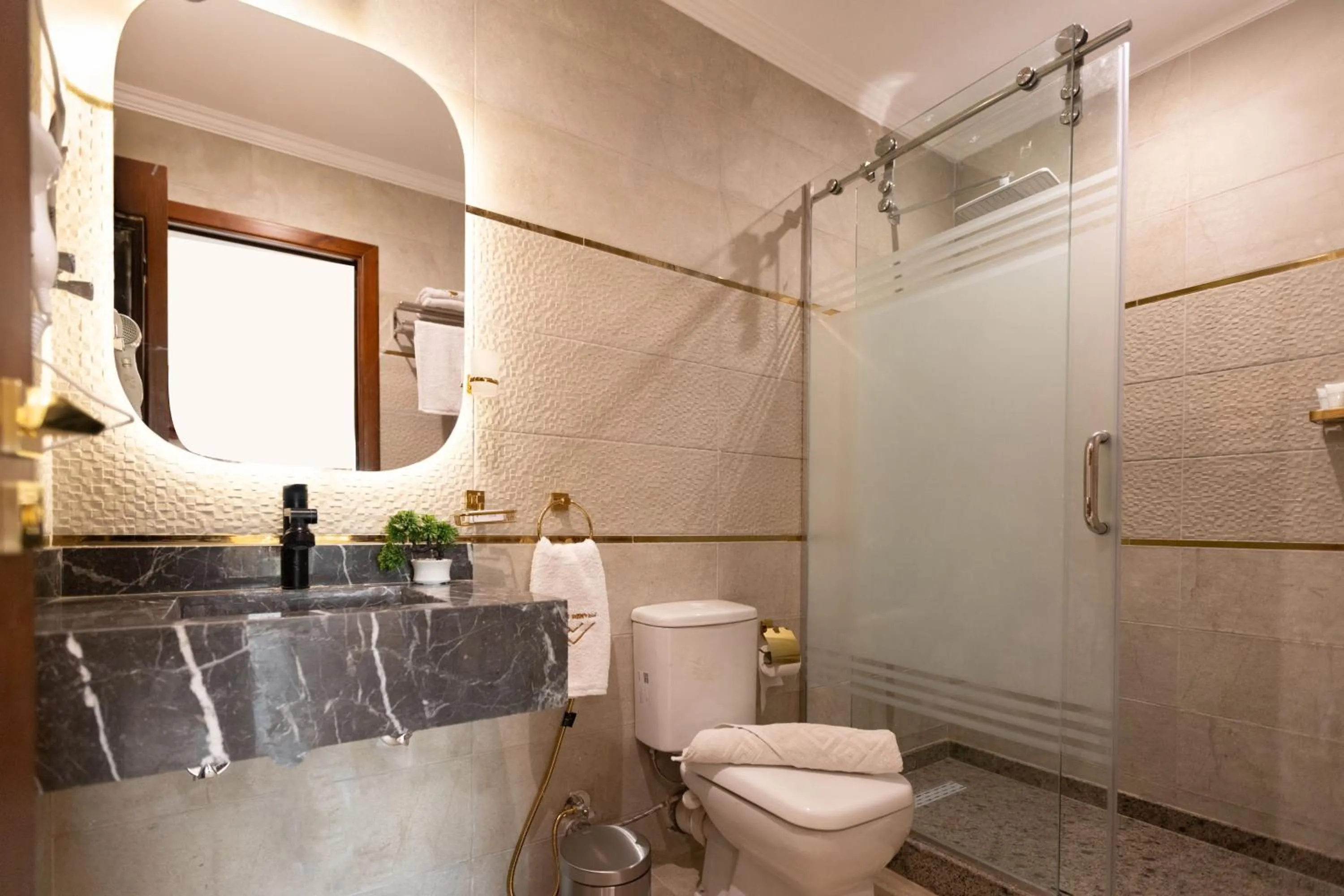 Shower in Pyramids sunrise inn