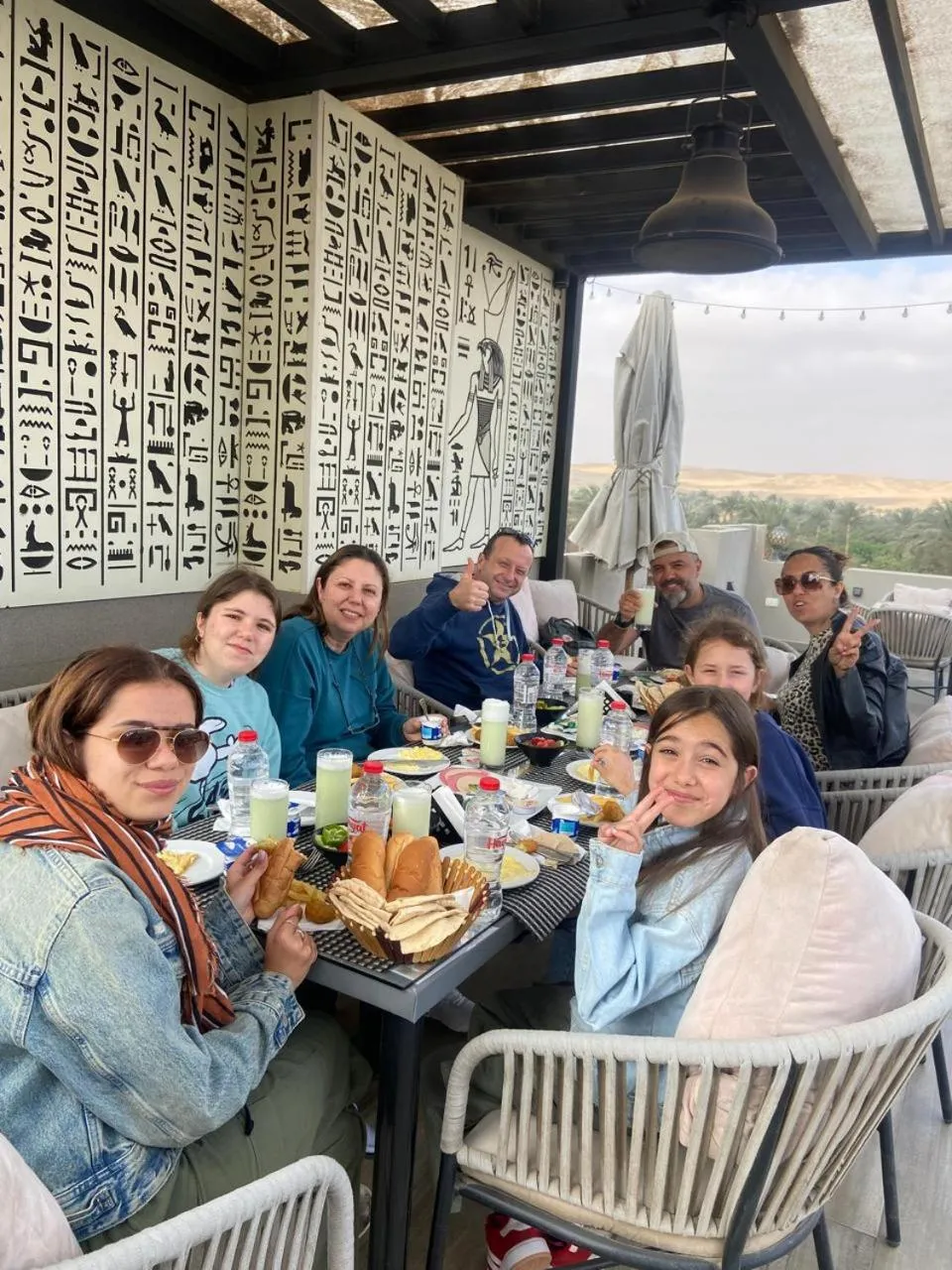 Breakfast in Pyramids sunrise inn