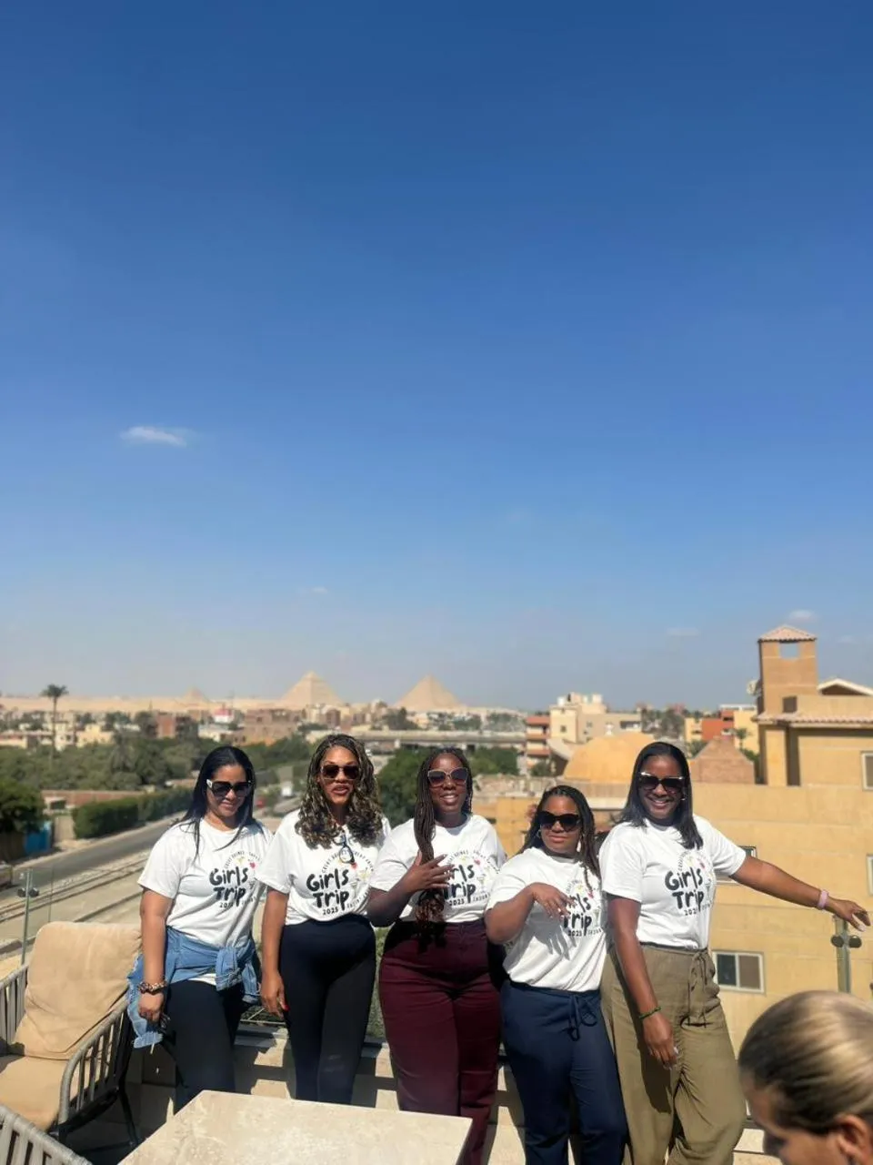 group of guests in Pyramids sunrise inn