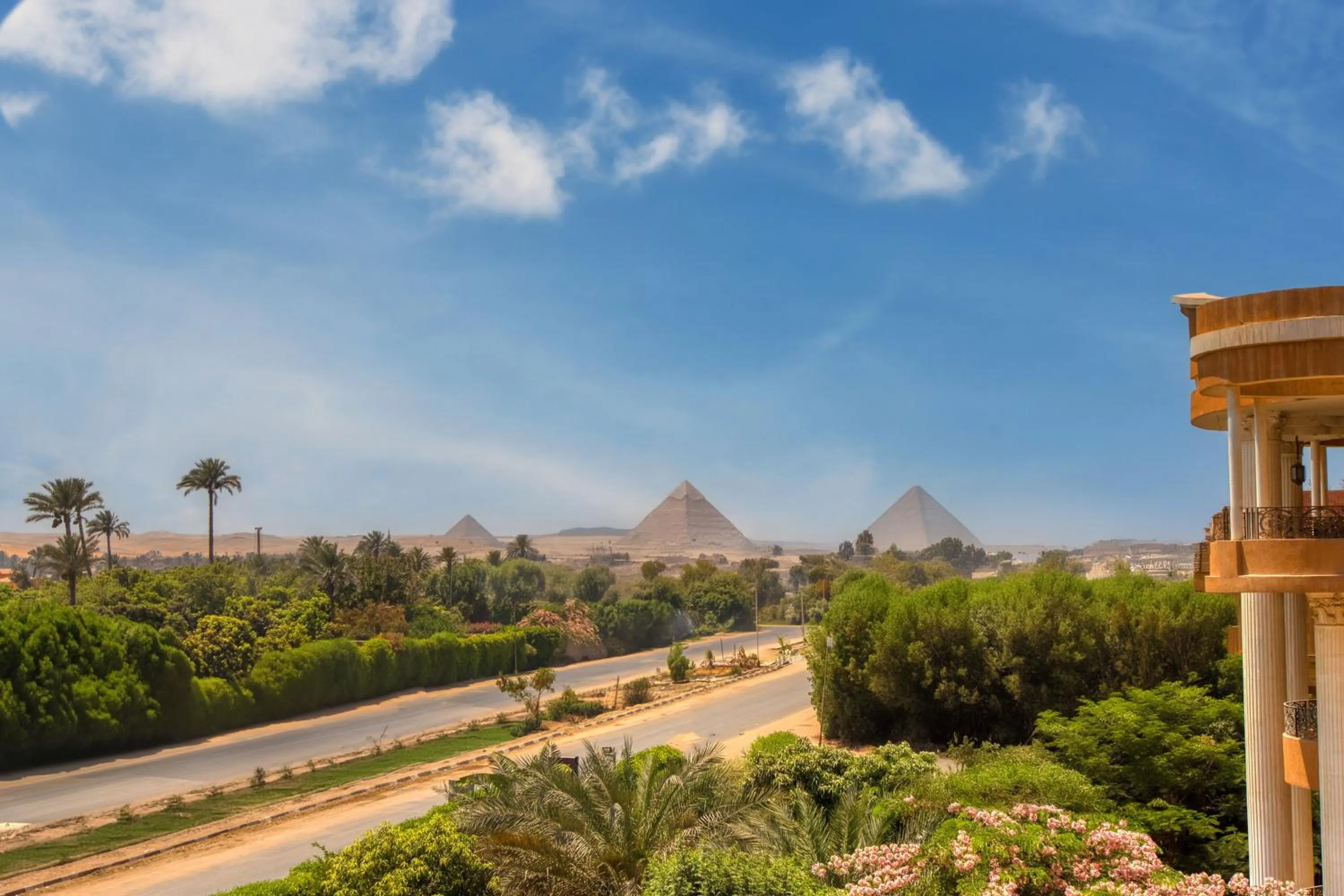 View (from property/room) in Pyramids sunrise inn