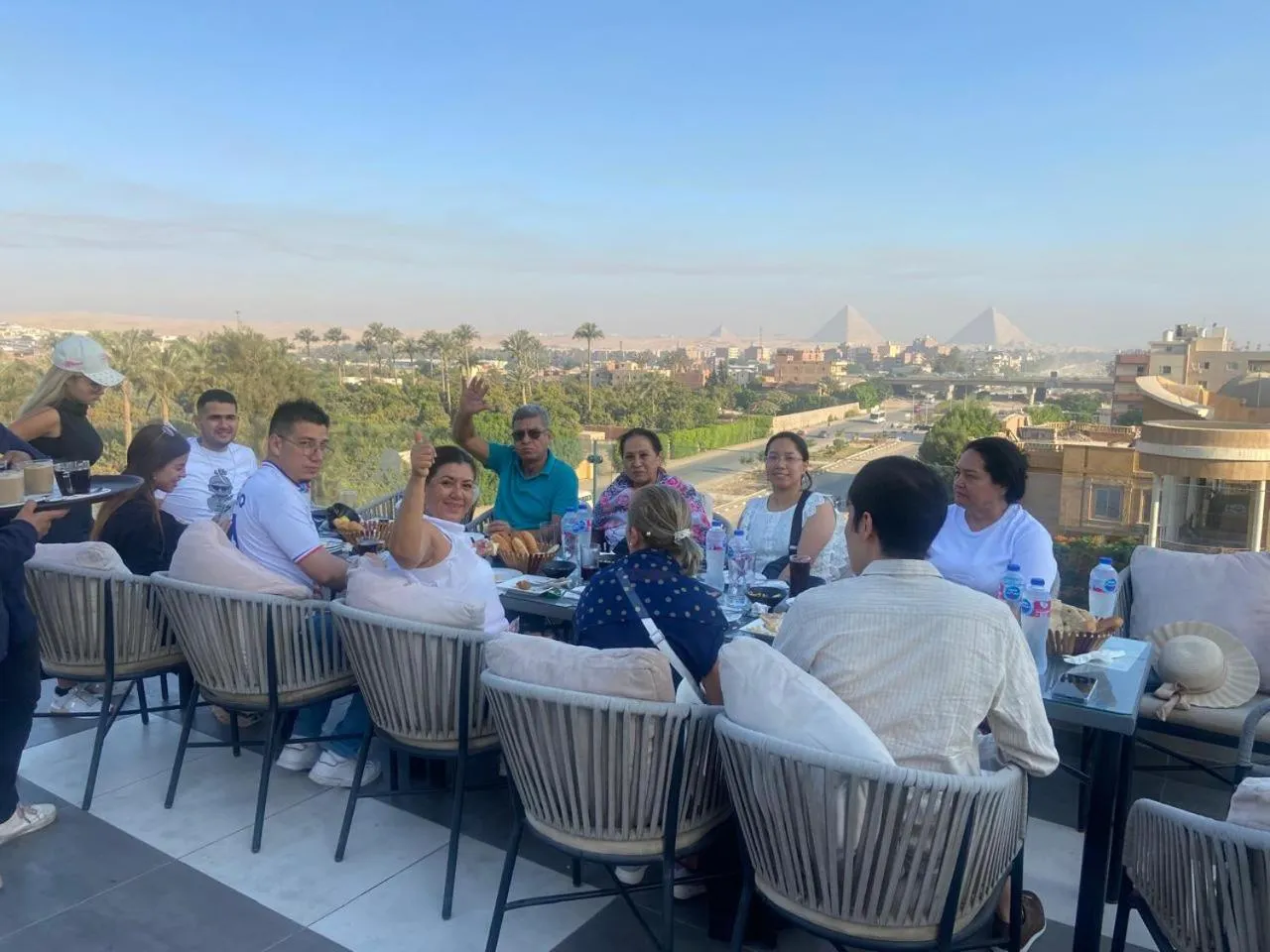 Breakfast in Pyramids sunrise inn