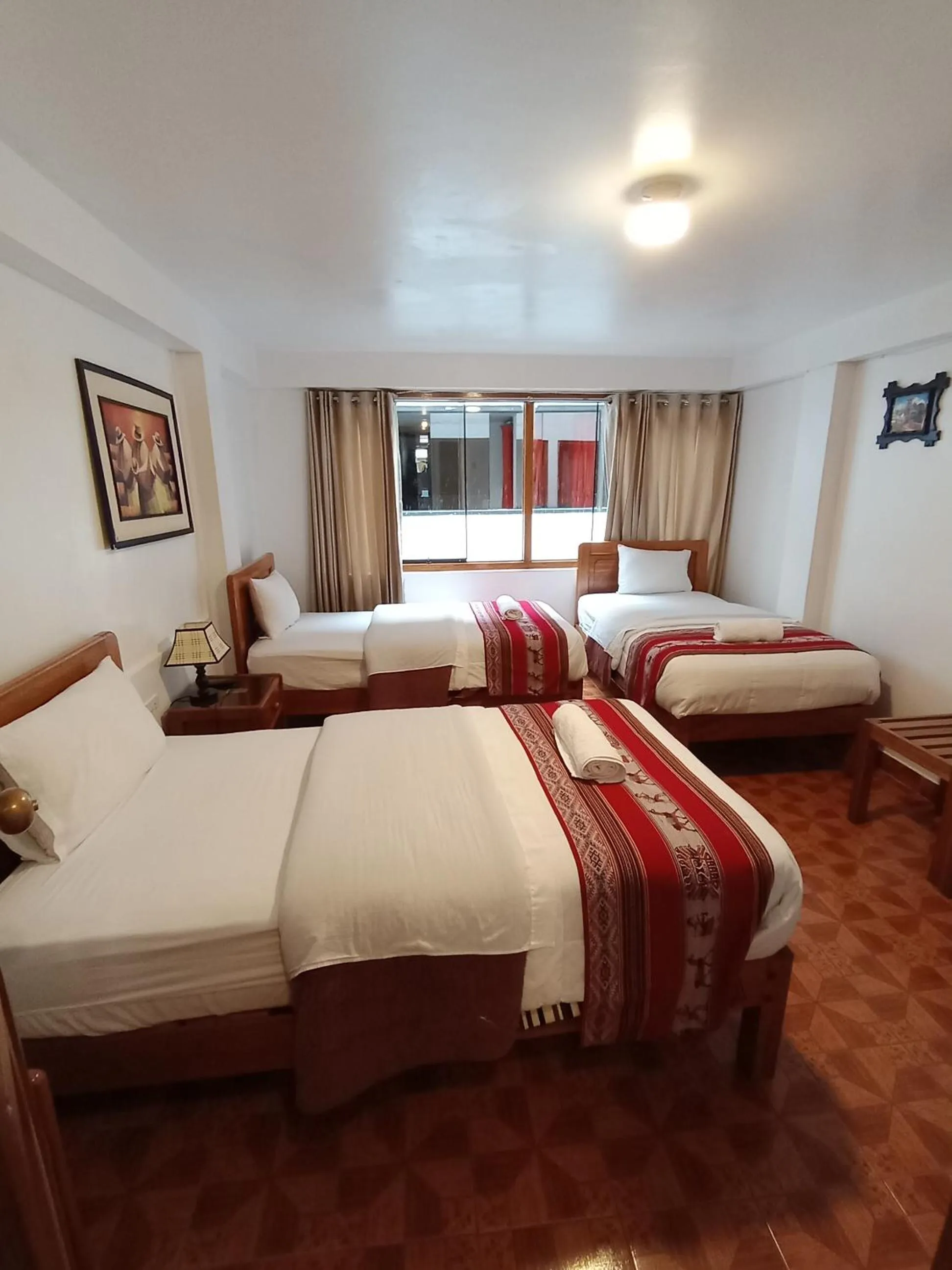 Bed in Inka House Hotel