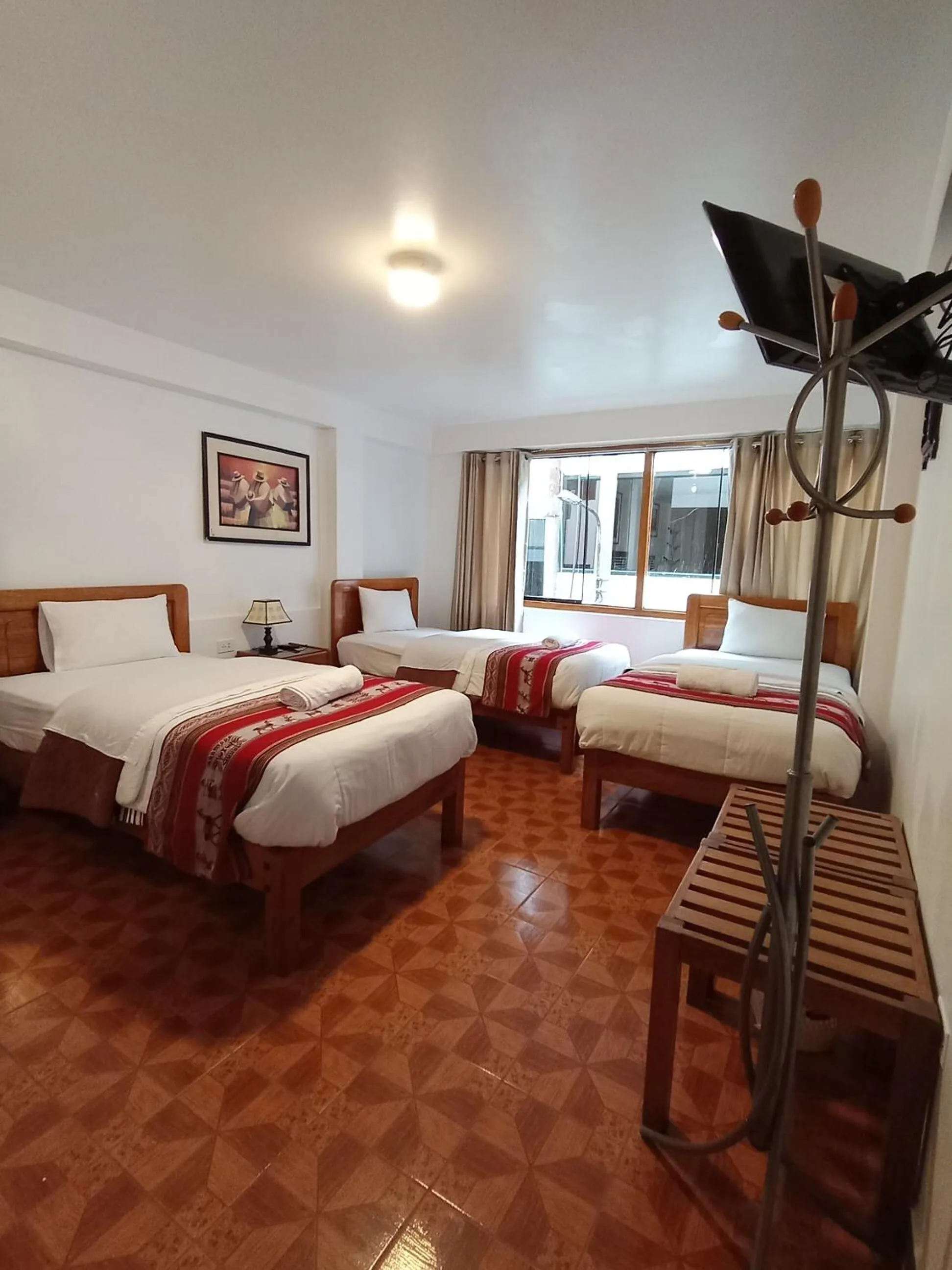 Bed in Inka House Hotel