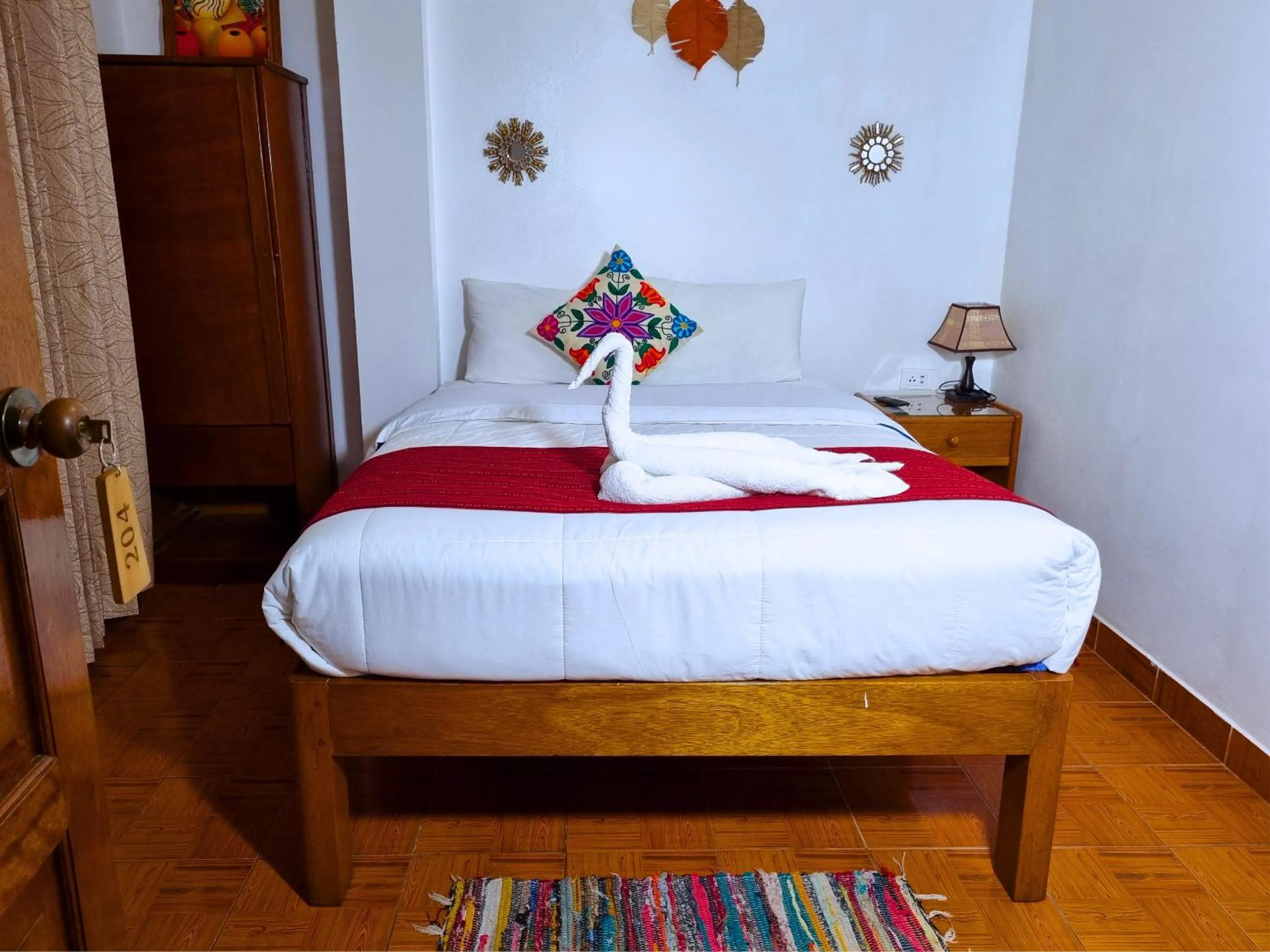 Bed in Inka House Hotel