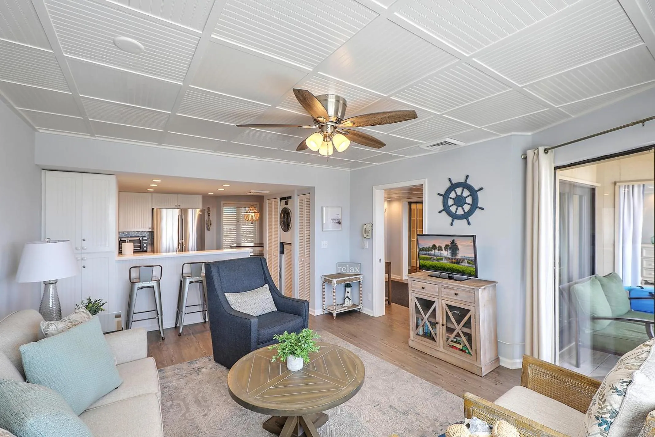 Kitchen or kitchenette in New Listing! Port O' Call B103 - Oceanfront Oasis!