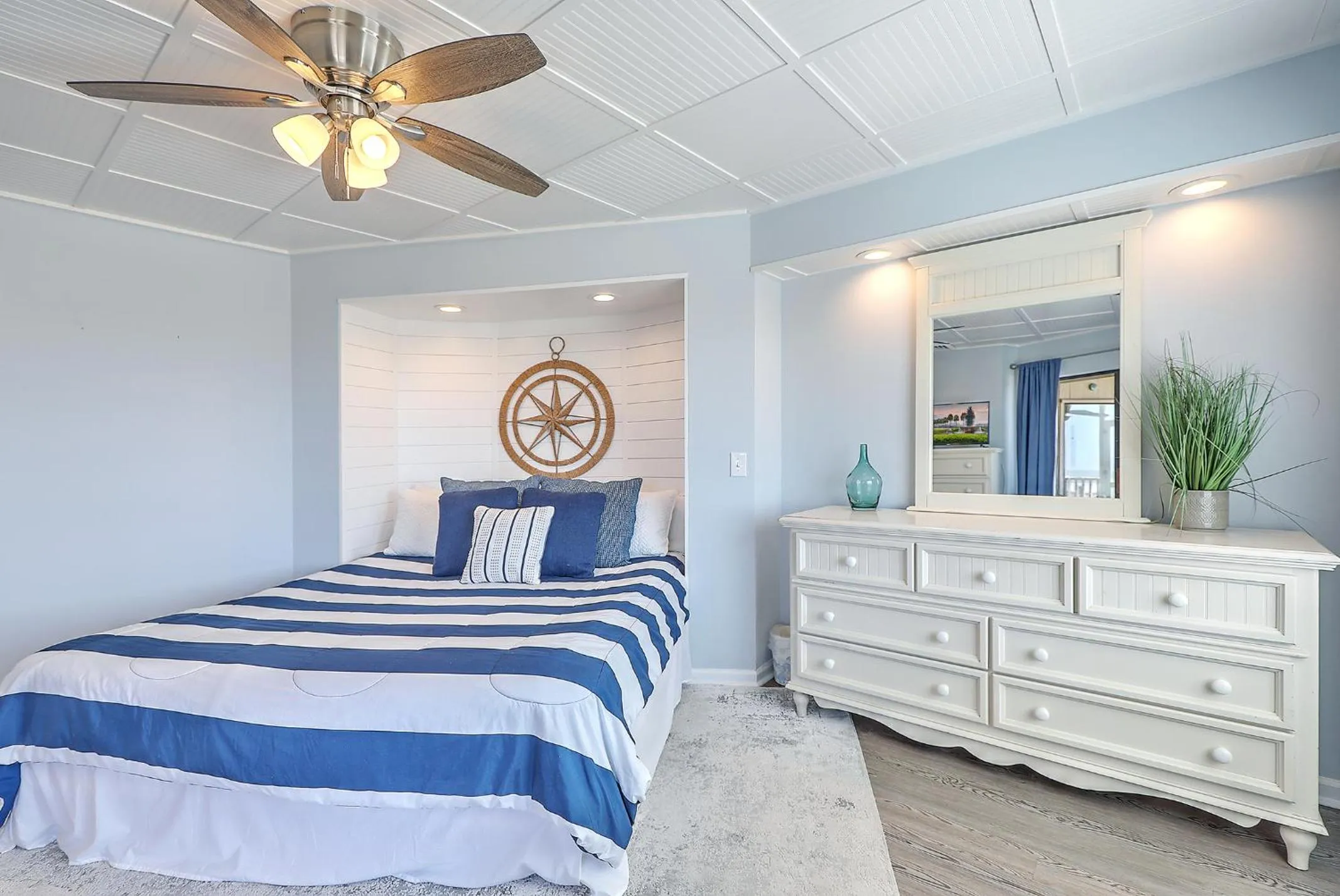 Photo of the whole room, Bed in New Listing! Port O' Call B103 - Oceanfront Oasis!