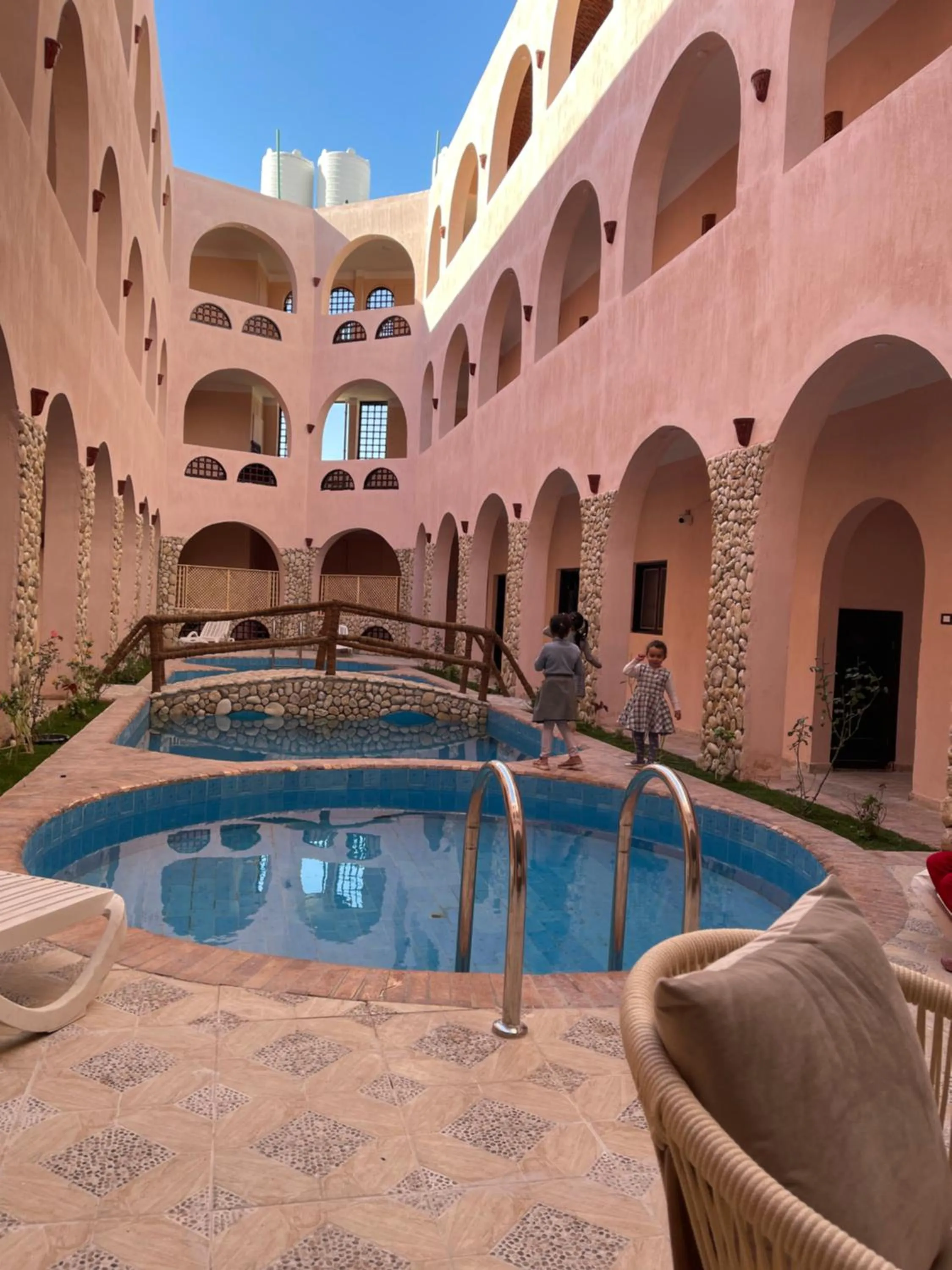 Pool view in amzran hotel siwa