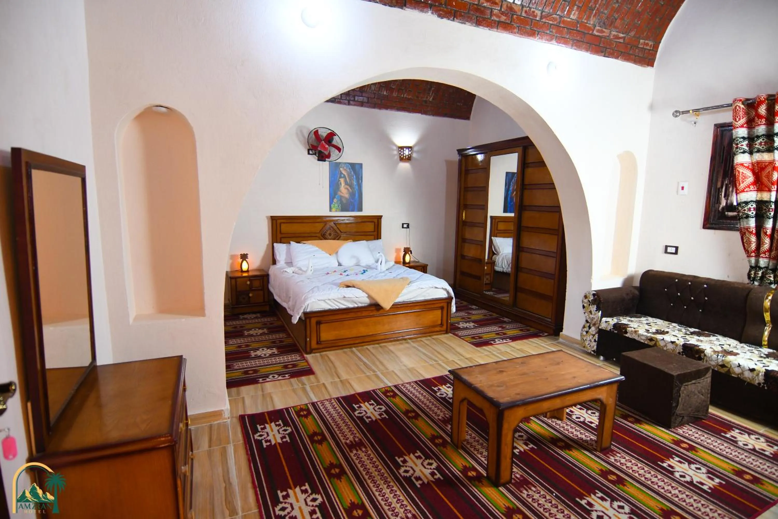 Bedroom, Bed in amzran hotel siwa