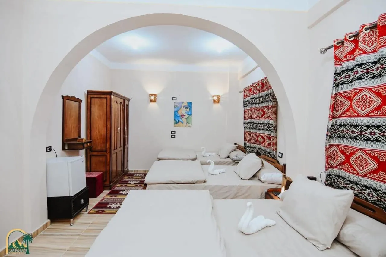 Bed in amzran hotel siwa امزران سيوة