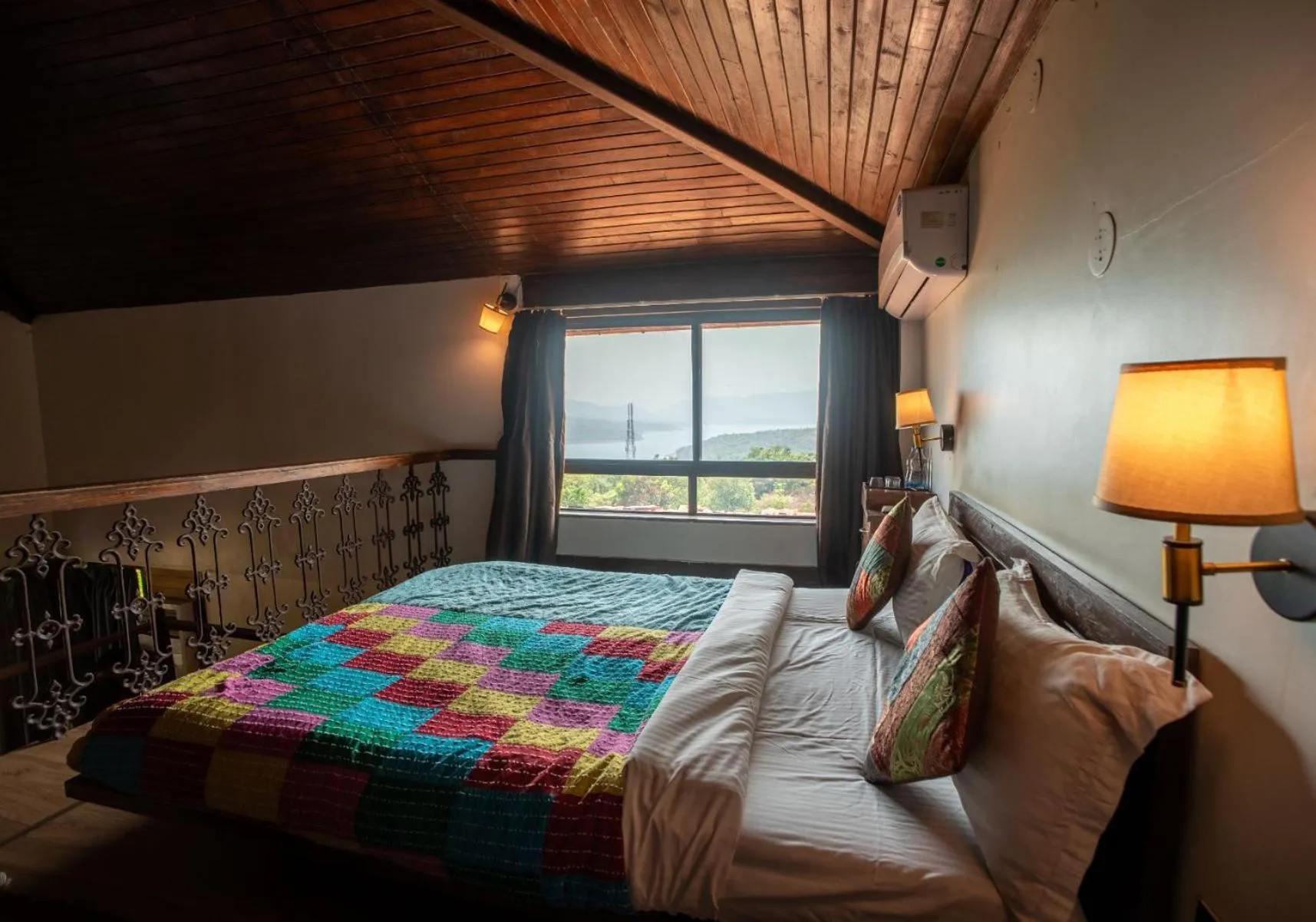 Bed in Malhar Machi Mountain Resorts