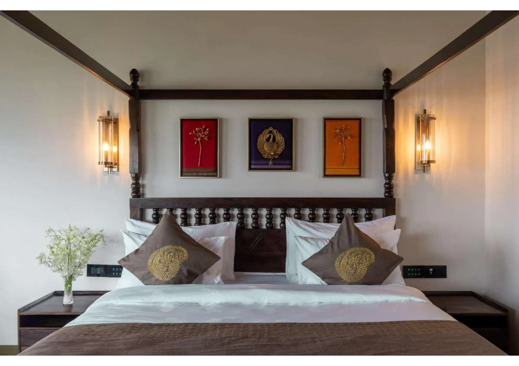 Bed in Malhar Machi Mountain Resorts