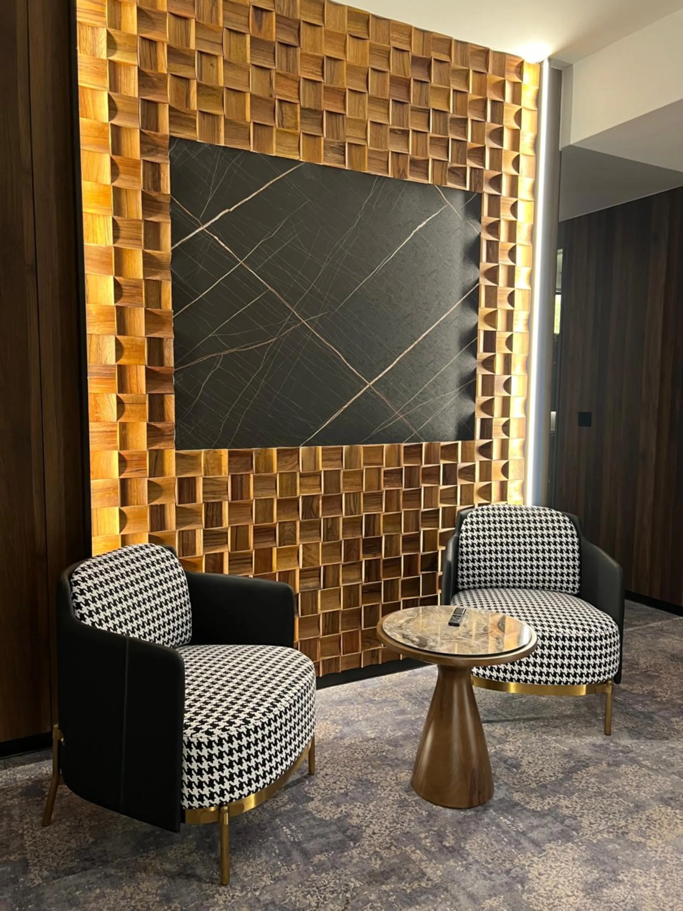 Seating area in Nobel Design Hotel