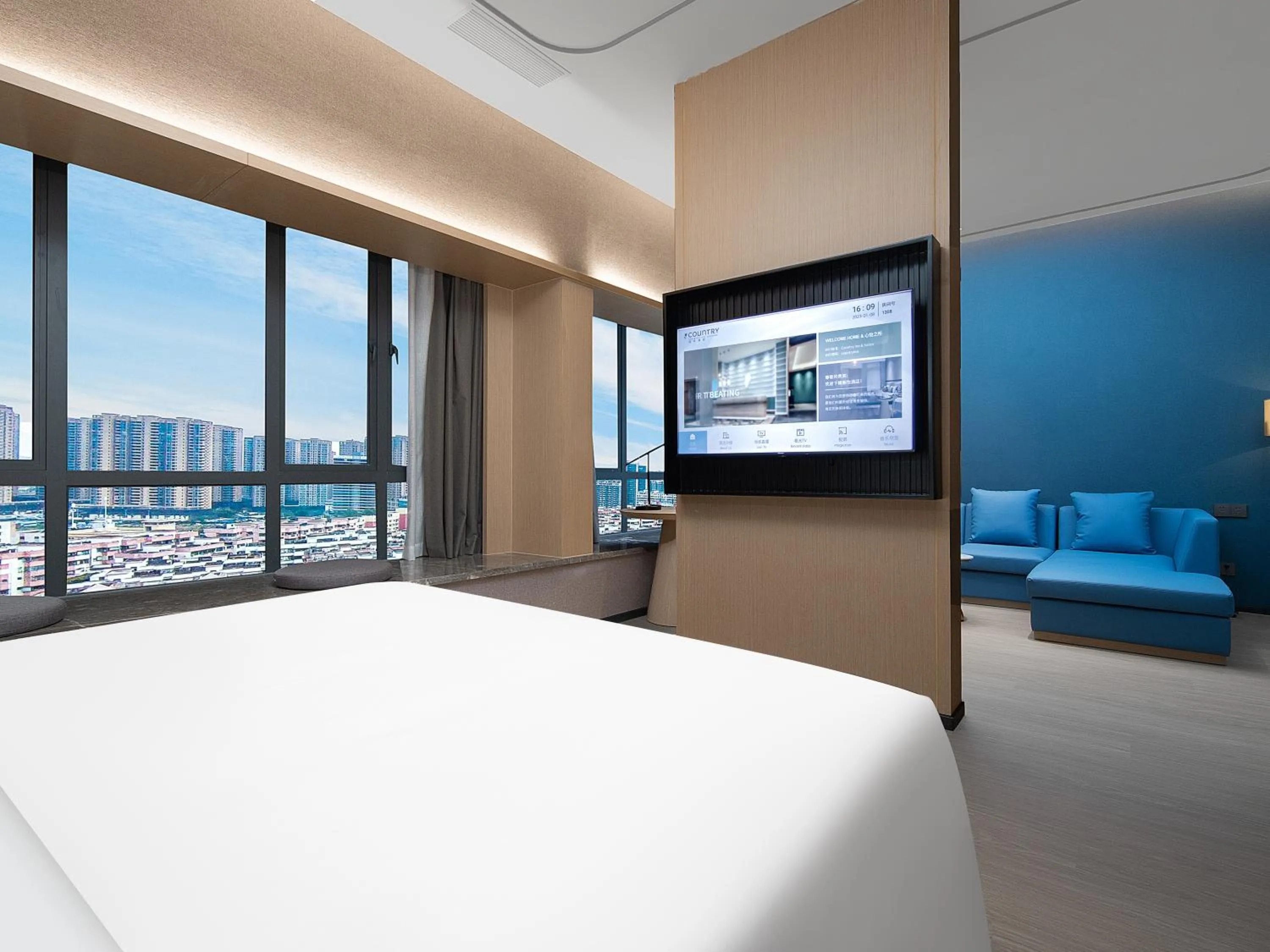 TV and multimedia, Bed in 丽怡酒店 台山东门店 Country Inn & Suites by Radisson - Taishan East Branch