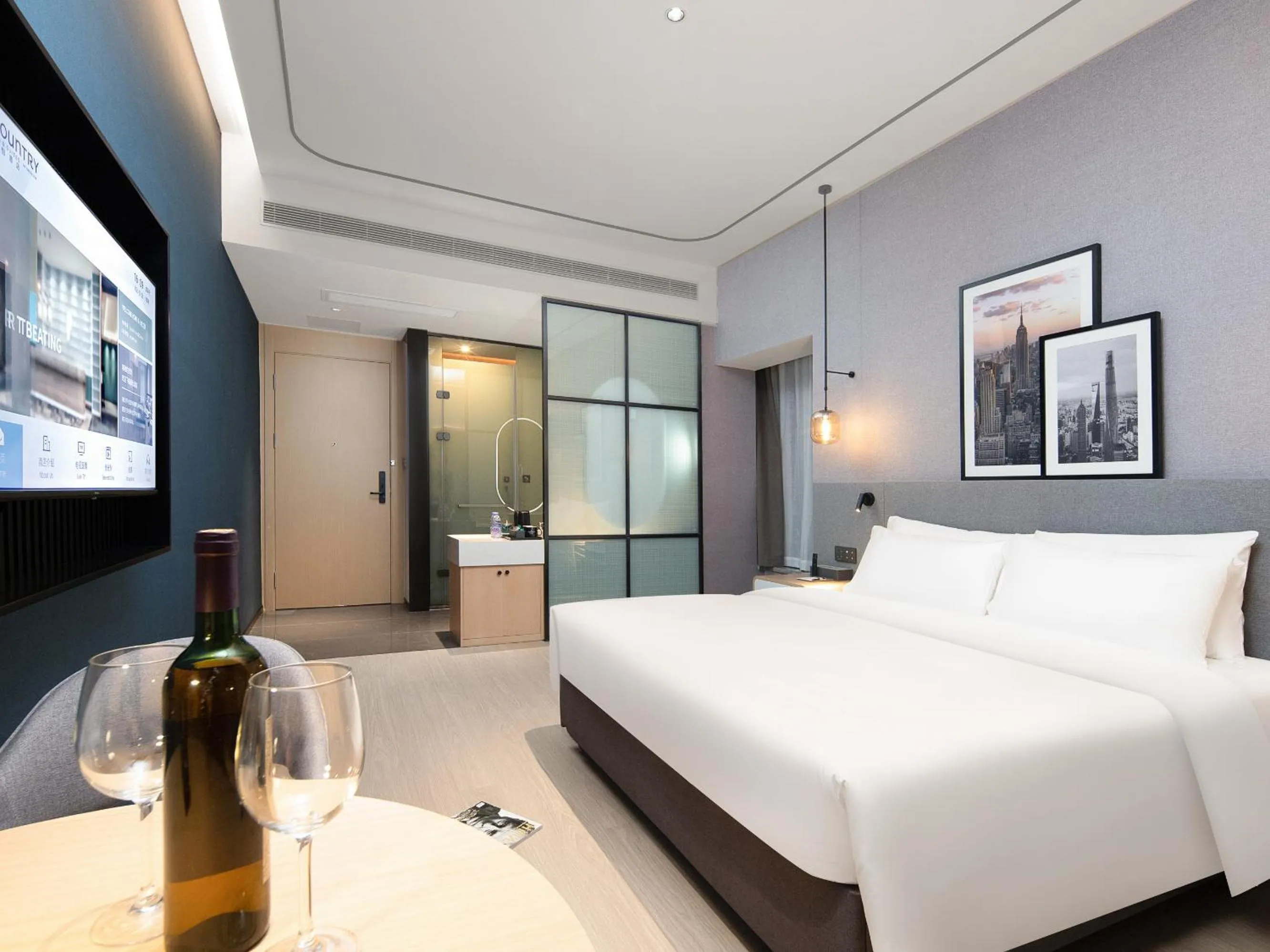 Bed in 丽怡酒店 台山东门店 Country Inn & Suites by Radisson - Taishan East Branch