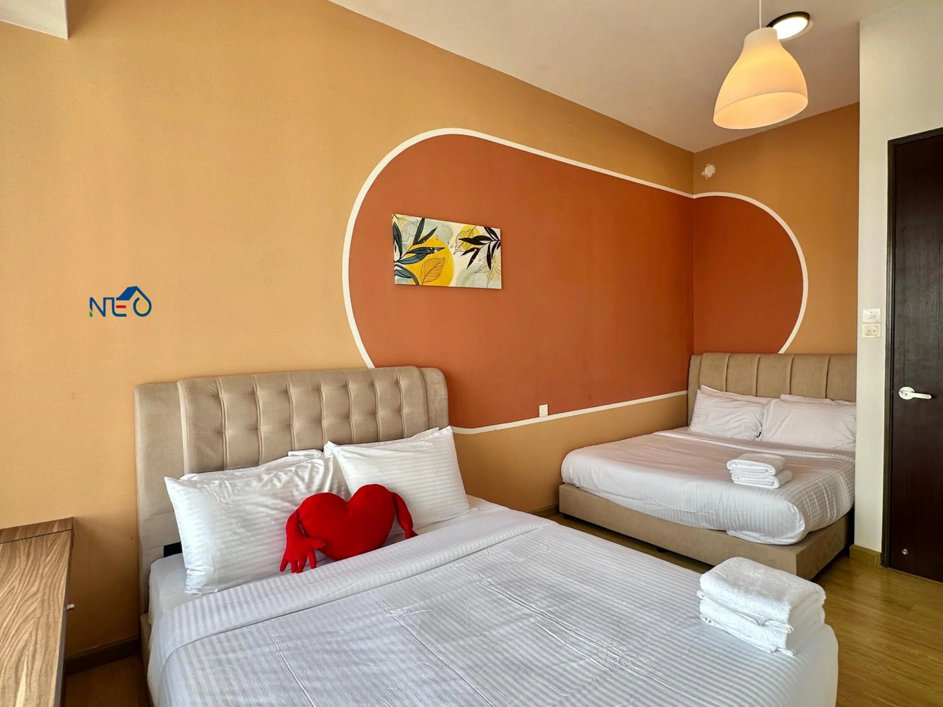 Bed in Country Garden Danga Bay InStyle Sea View Homestay Suite by NEO