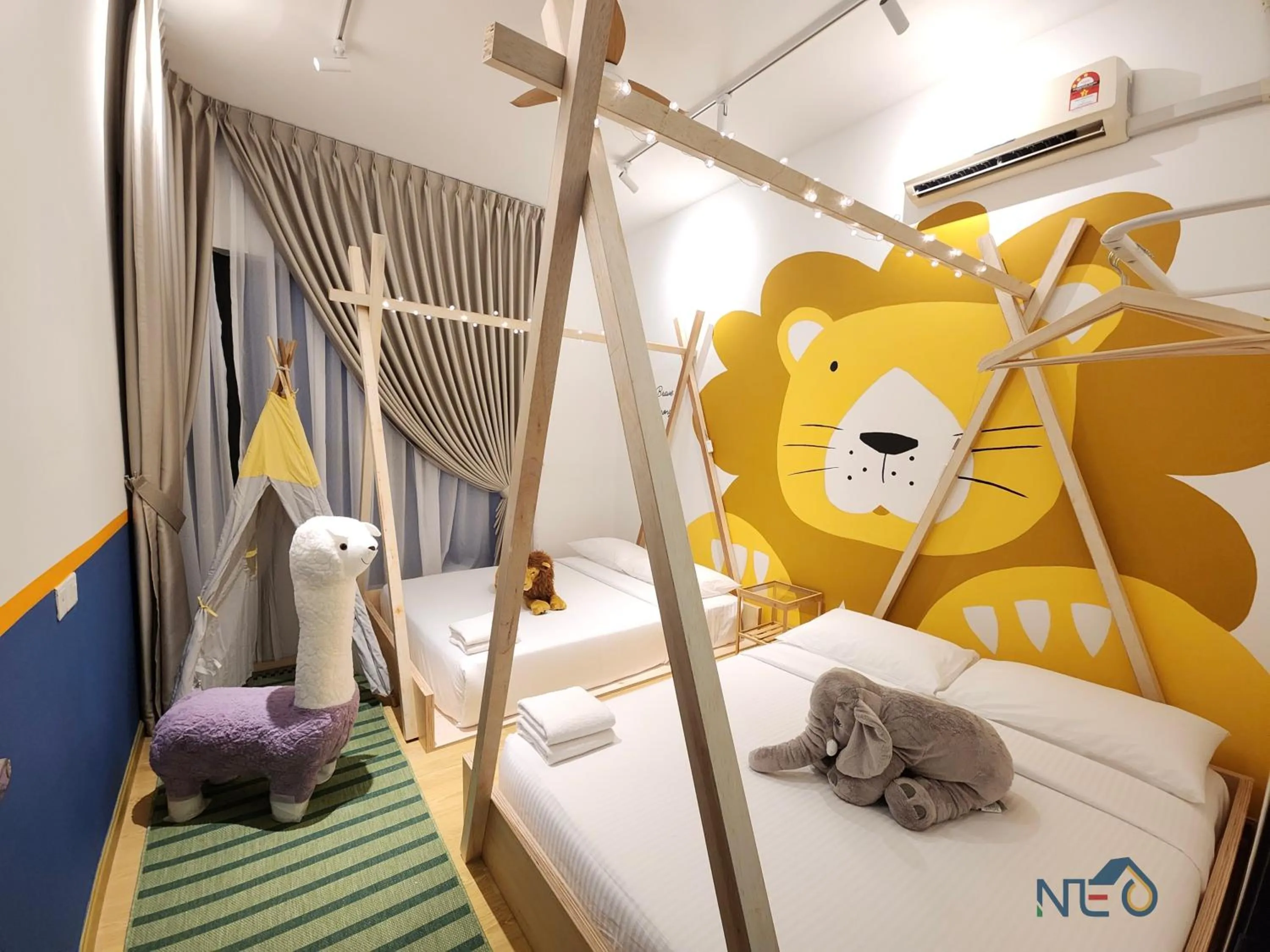 Bed in Country Garden Danga Bay InStyle Sea View Homestay Suite by NEO