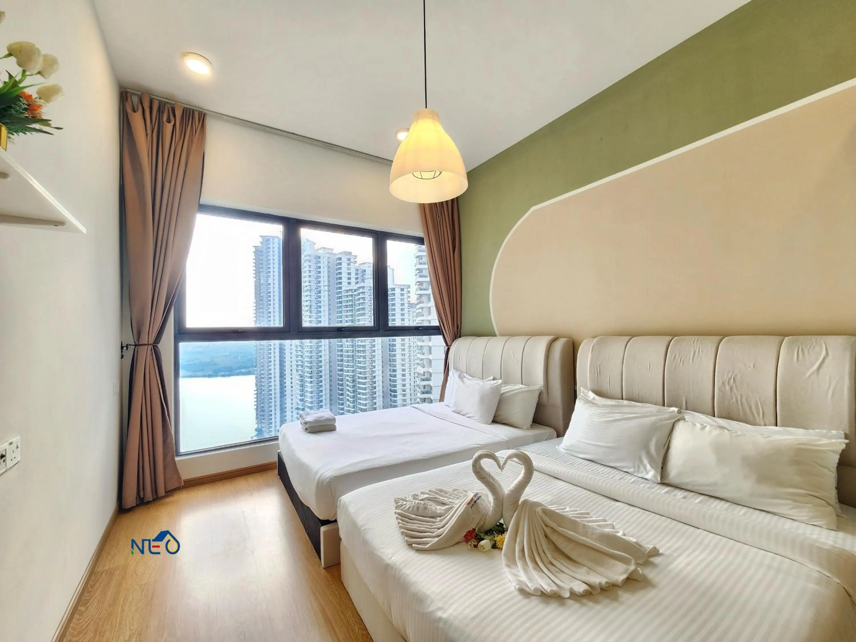 Bed in Country Garden Danga Bay InStyle Sea View Homestay Suite by NEO