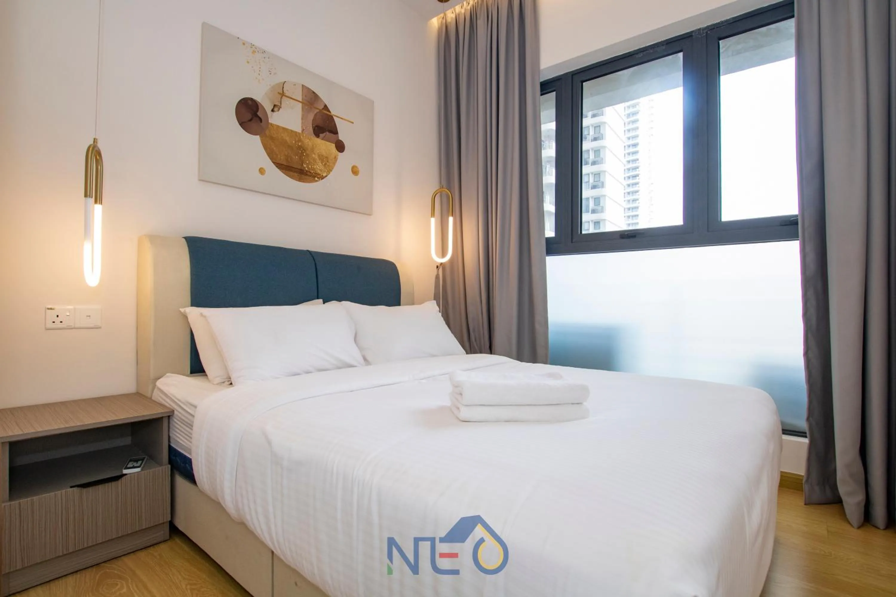 Bed in Country Garden Danga Bay InStyle Sea View Homestay Suite by NEO