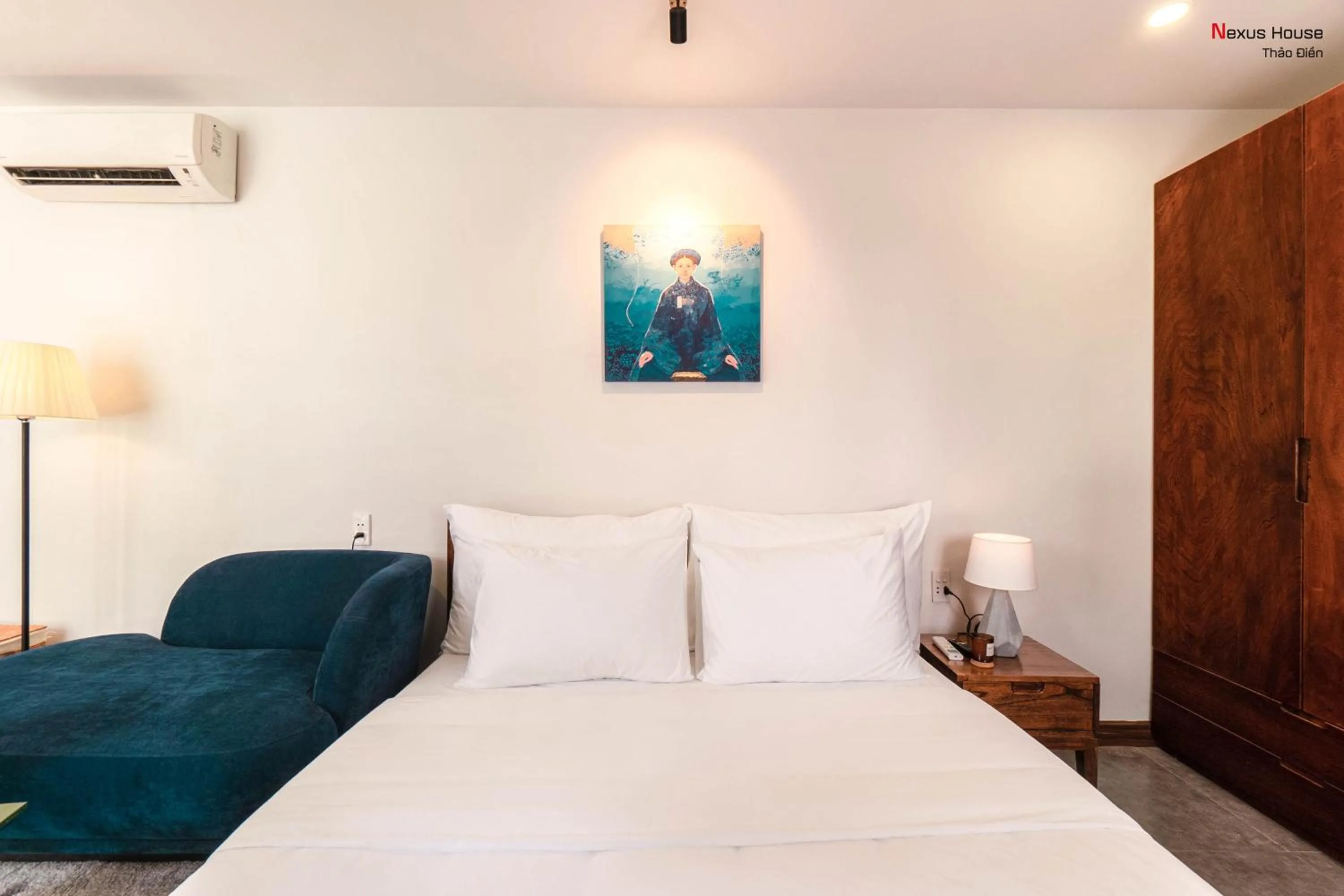 Bedroom, Bed in Nexus House Garden Thao Dien