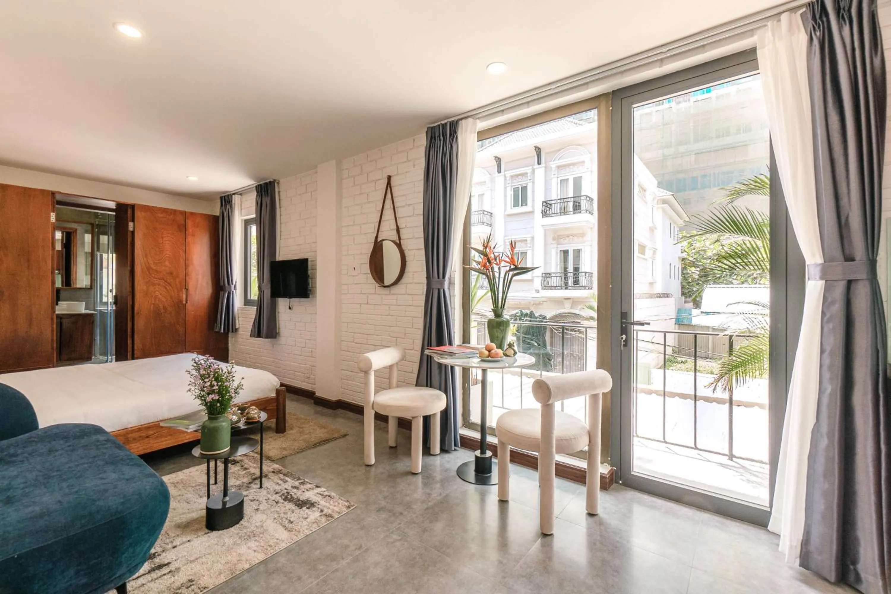 Balcony/Terrace, Bed in Nexus House Garden Thao Dien