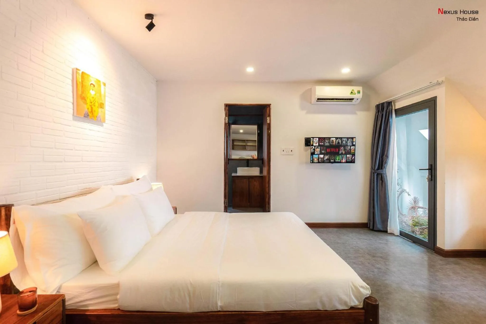 Bedroom, Bed in Nexus House Garden Thao Dien