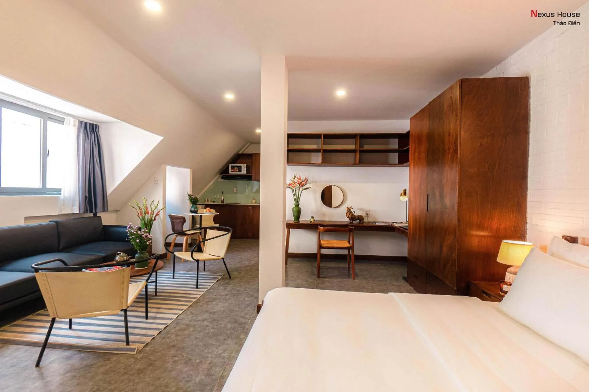 Photo of the whole room, Bed in Nexus House Garden Thao Dien