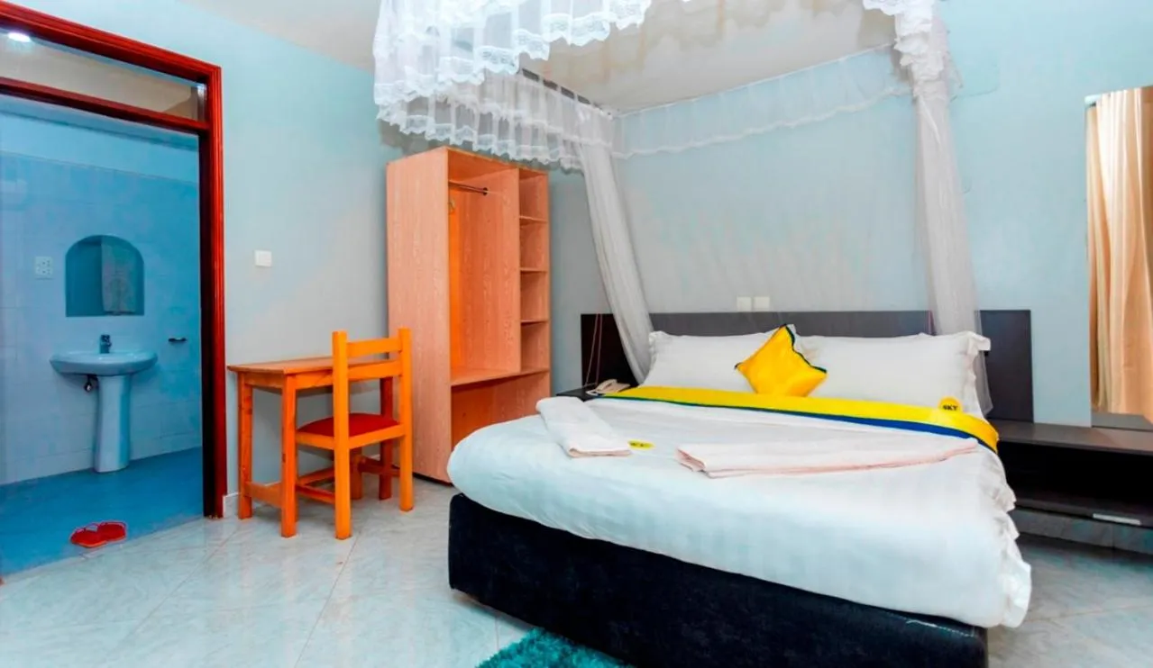 Bed in Sky Beach Hotel