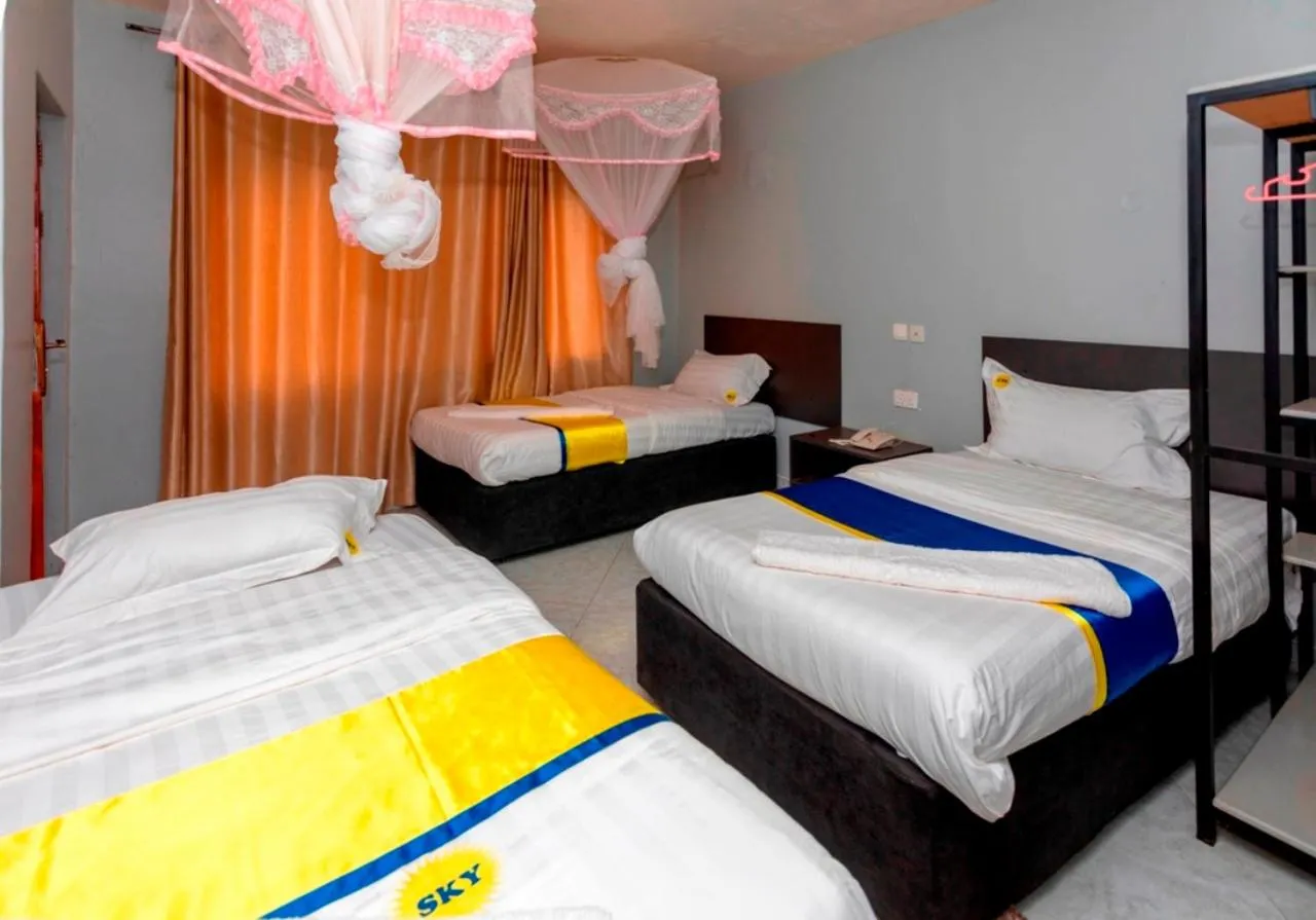 Bed in Sky Beach Hotel