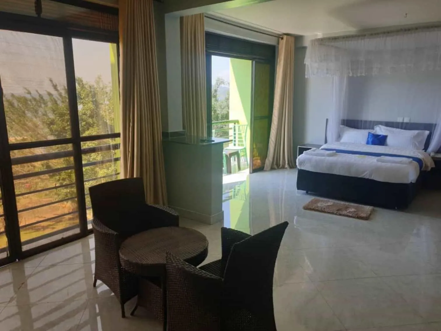 Bed in Sky Beach Hotel