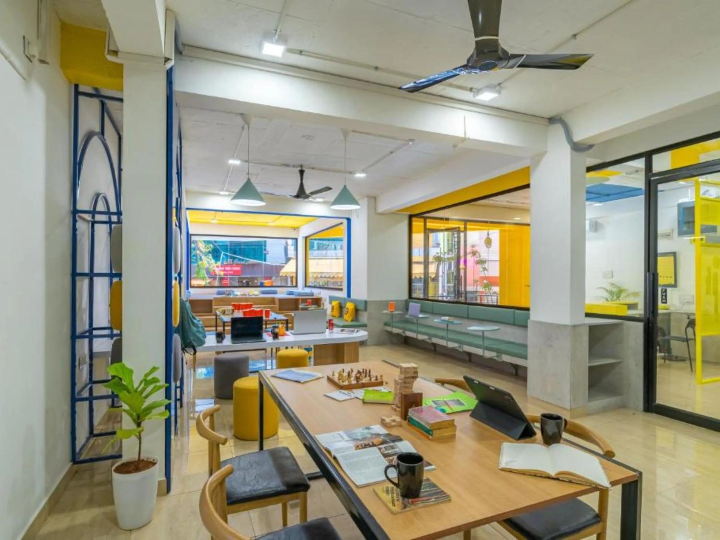 Living room in The Hosteller Bangalore, Koramangala