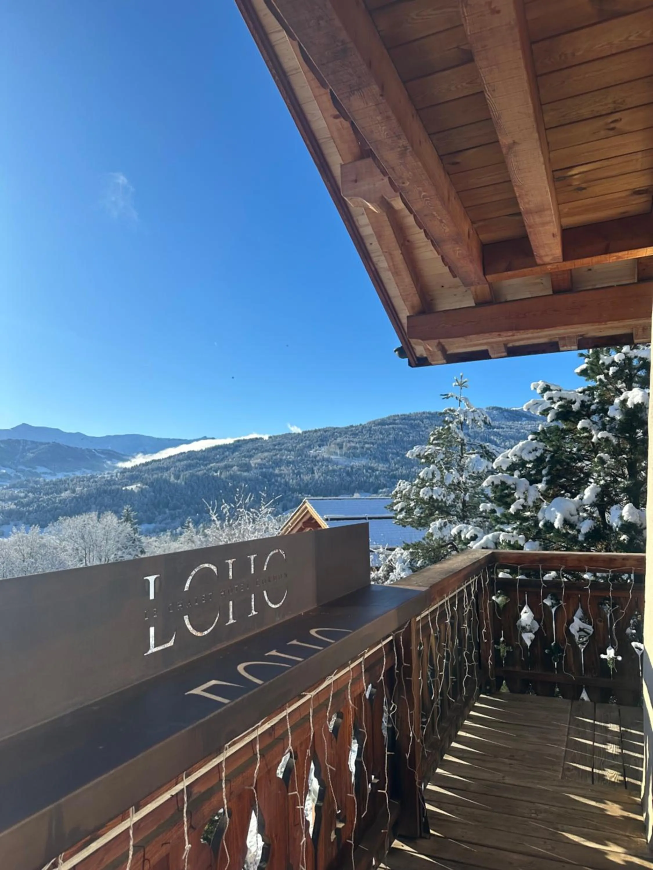 View (from property/room) in Le Chalet Hôtel Cordon Adults Only