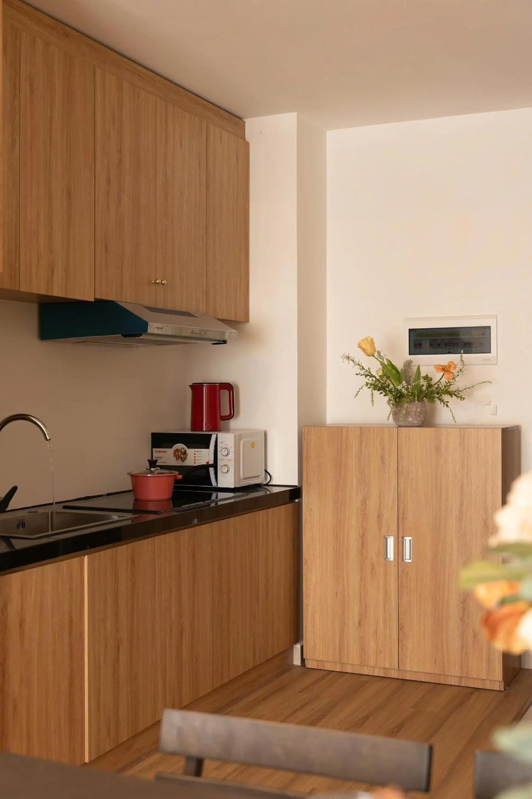 Kitchen or kitchenette in Otis Soho Saigon Balcony Apartment