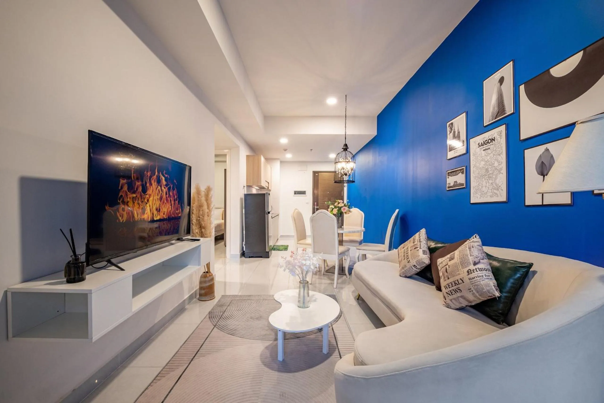 Living room in Otis Soho Saigon Balcony Apartment