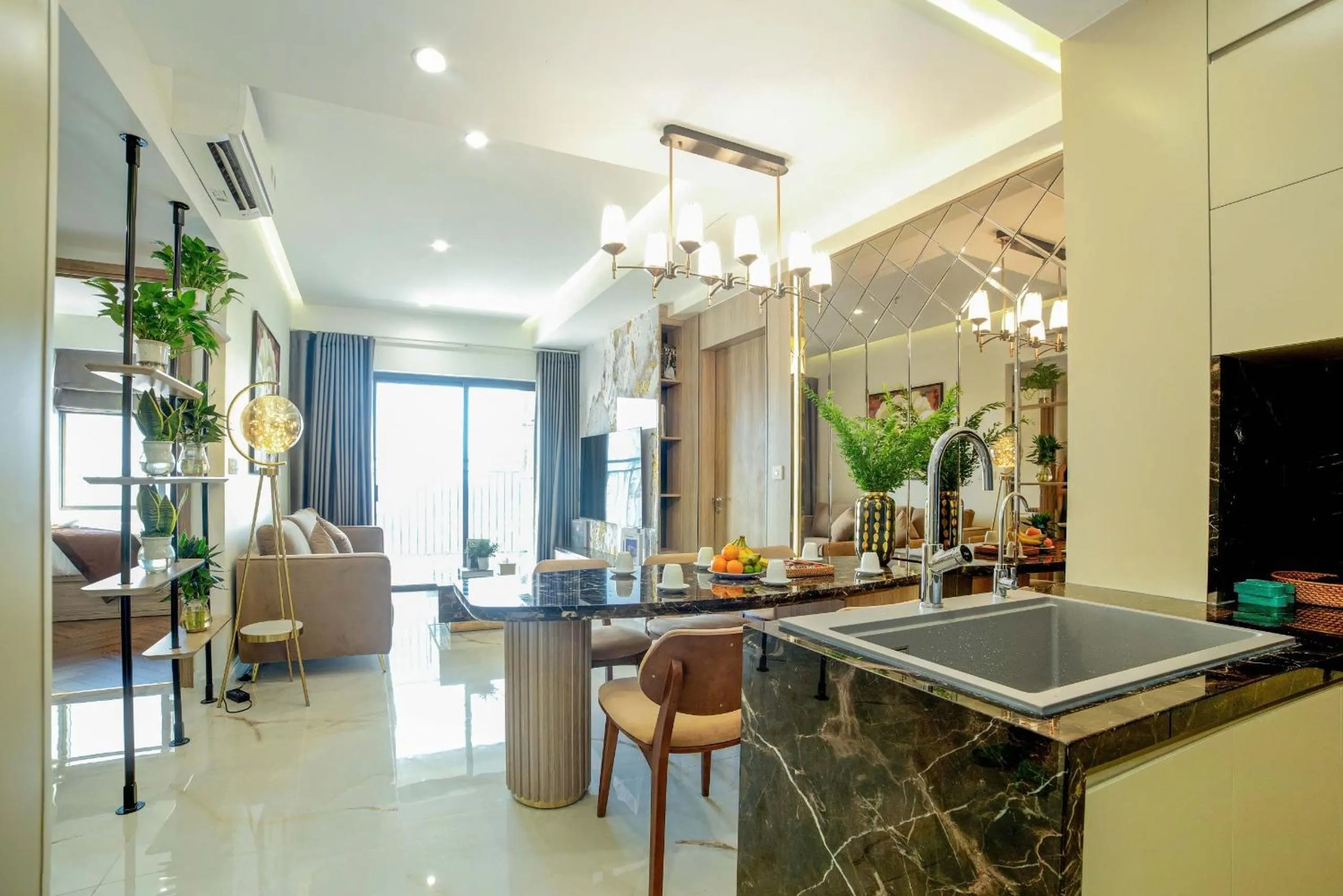 TV and multimedia in Otis Soho Saigon Balcony Apartment