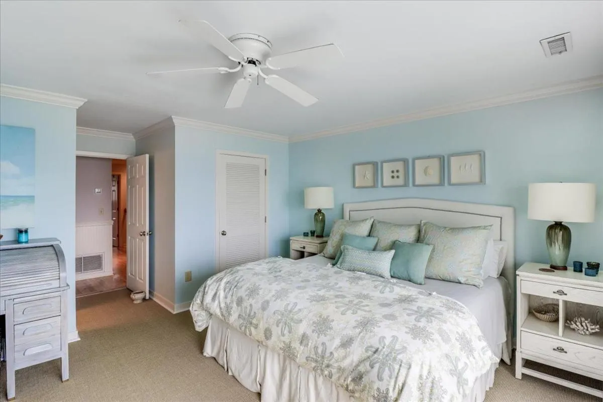 Bedroom, Bed in Beach Club Villa 30 - Coastal Oceanfront! Pool! Walkout!