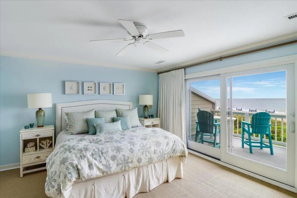 Bedroom, Bed in Beach Club Villa 30 - Coastal Oceanfront! Pool! Walkout!