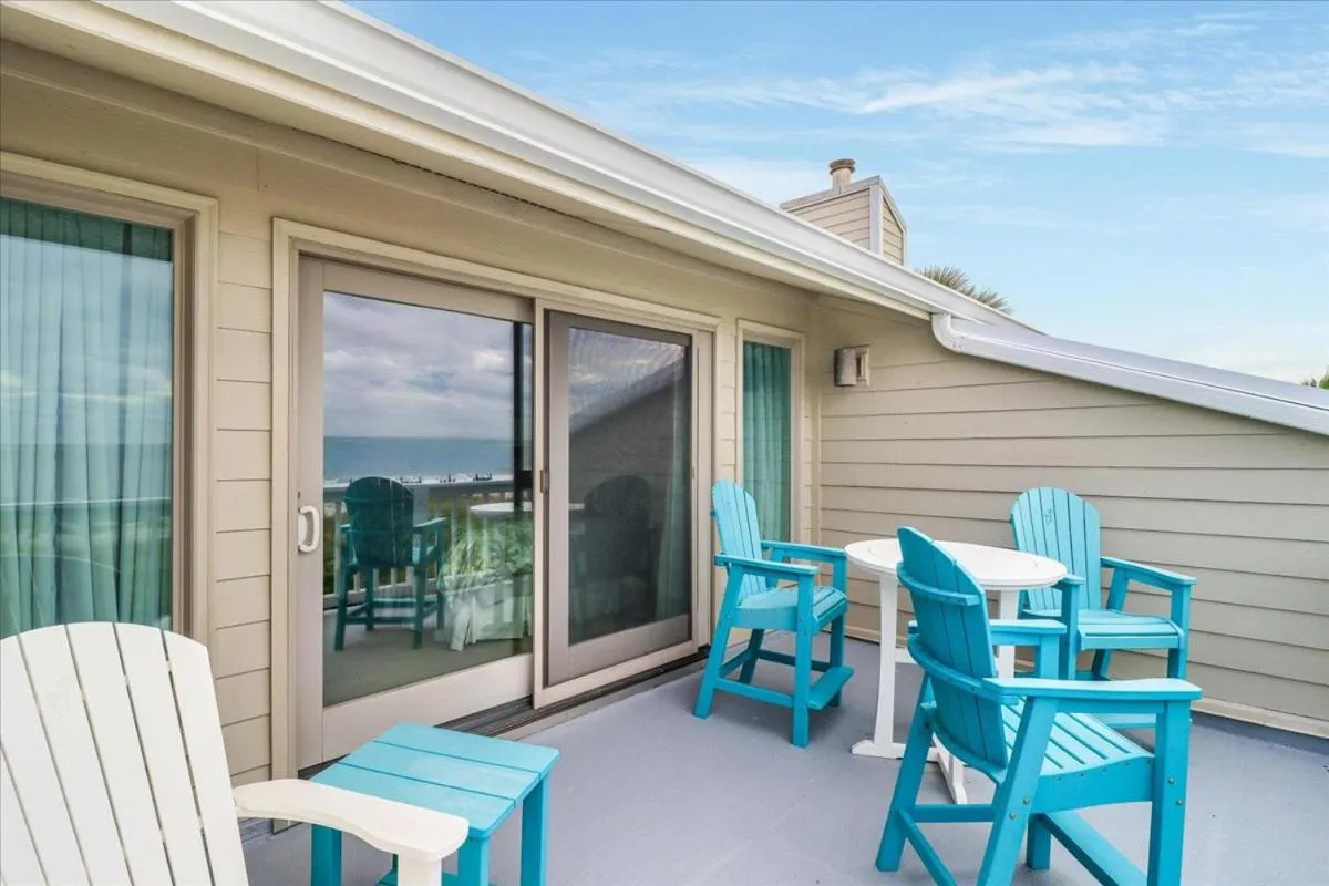 Balcony/Terrace in Beach Club Villa 30 - Coastal Oceanfront! Pool! Walkout!