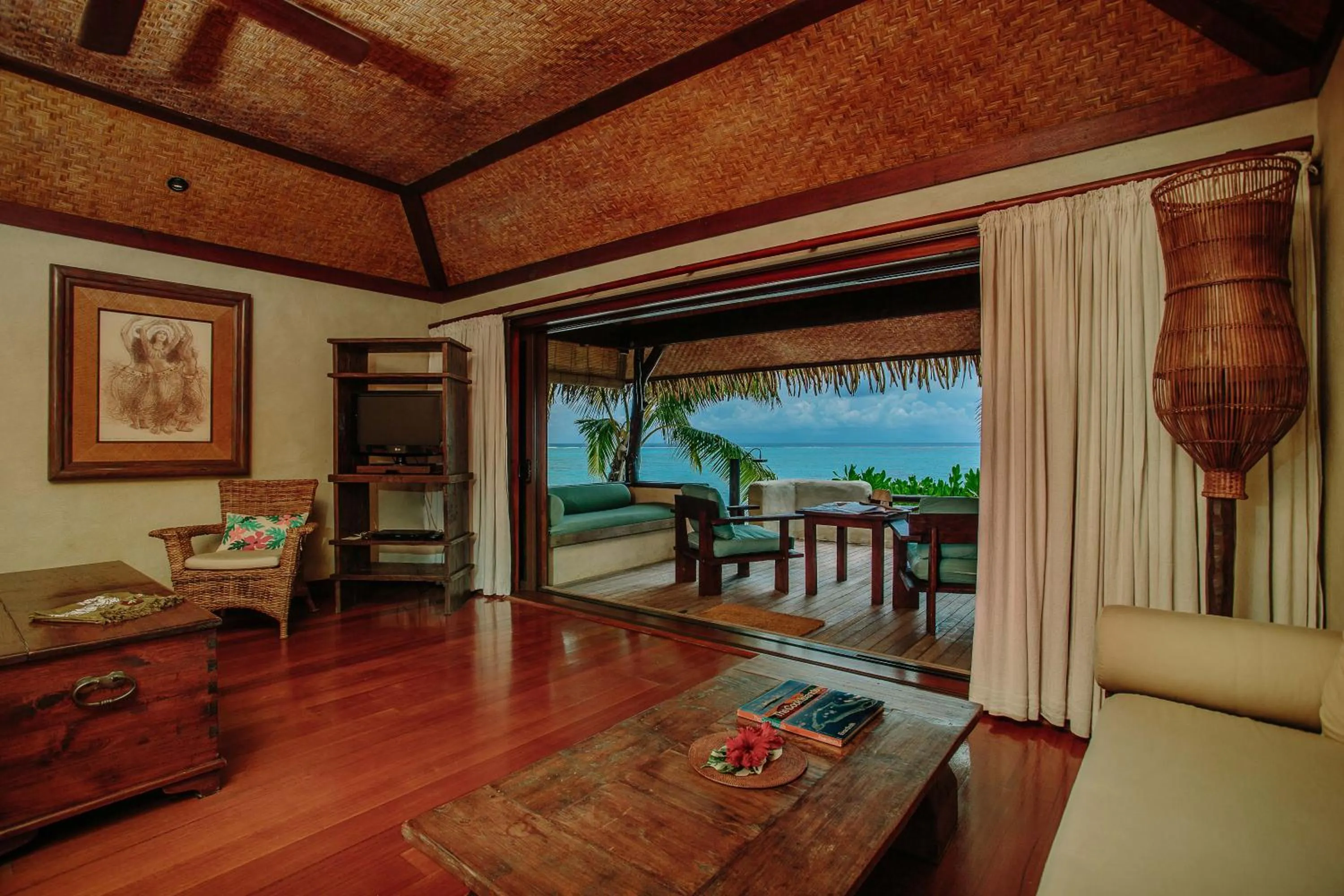 Seating area in Pacific Resort Aitutaki - Adults Only