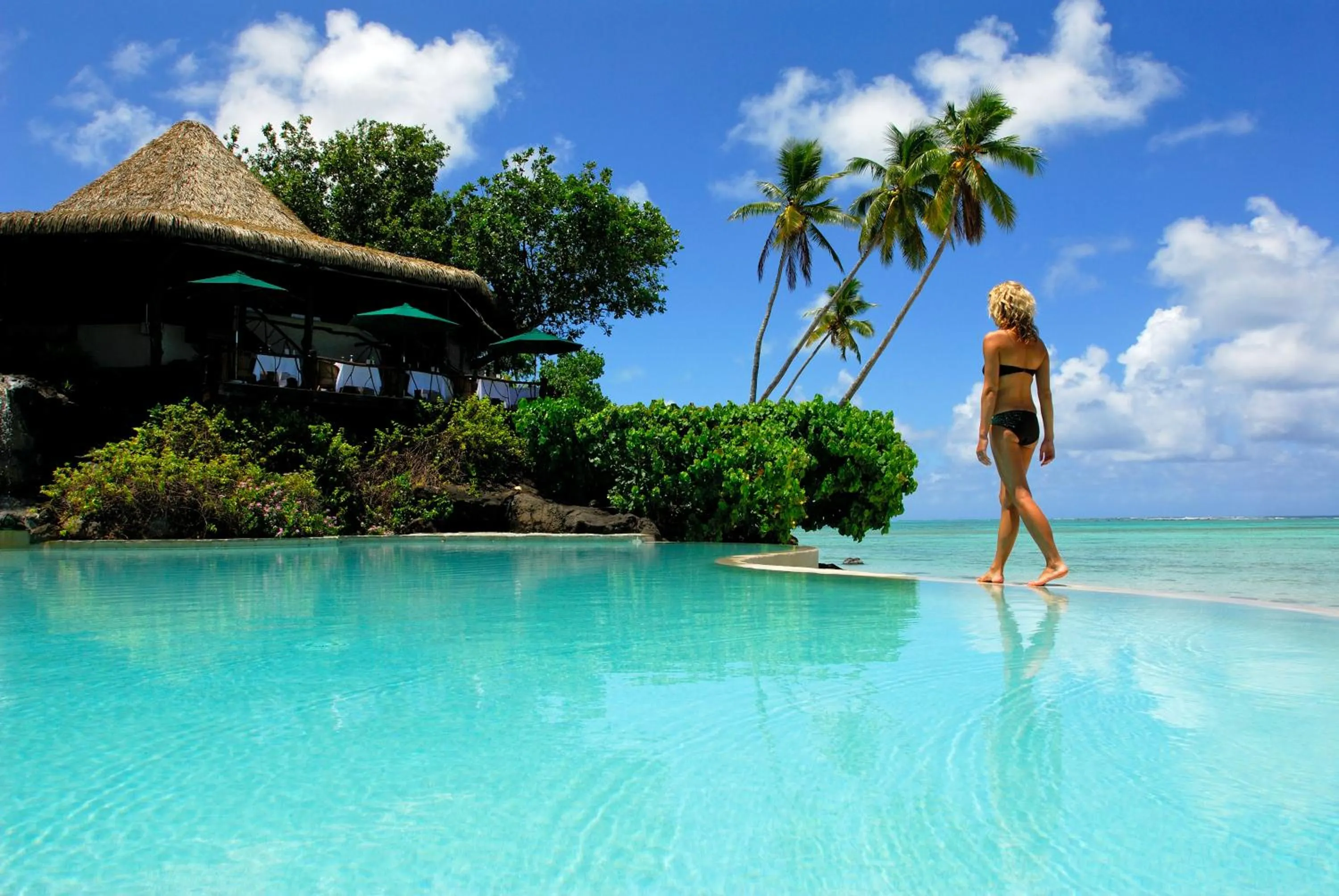 Pool view in Pacific Resort Aitutaki - Adults Only