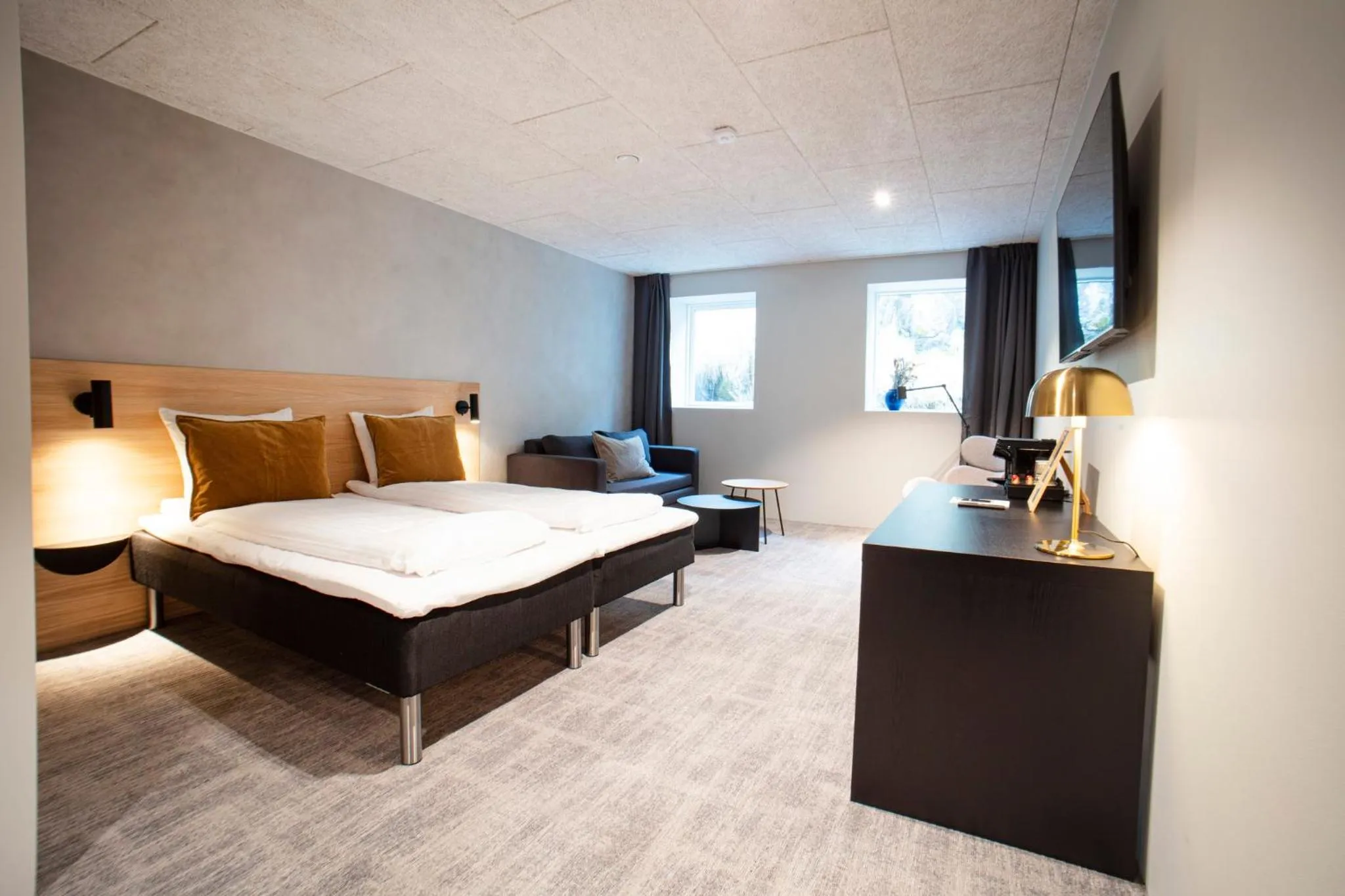 Bedroom, Bed in Hotel Djurhuus