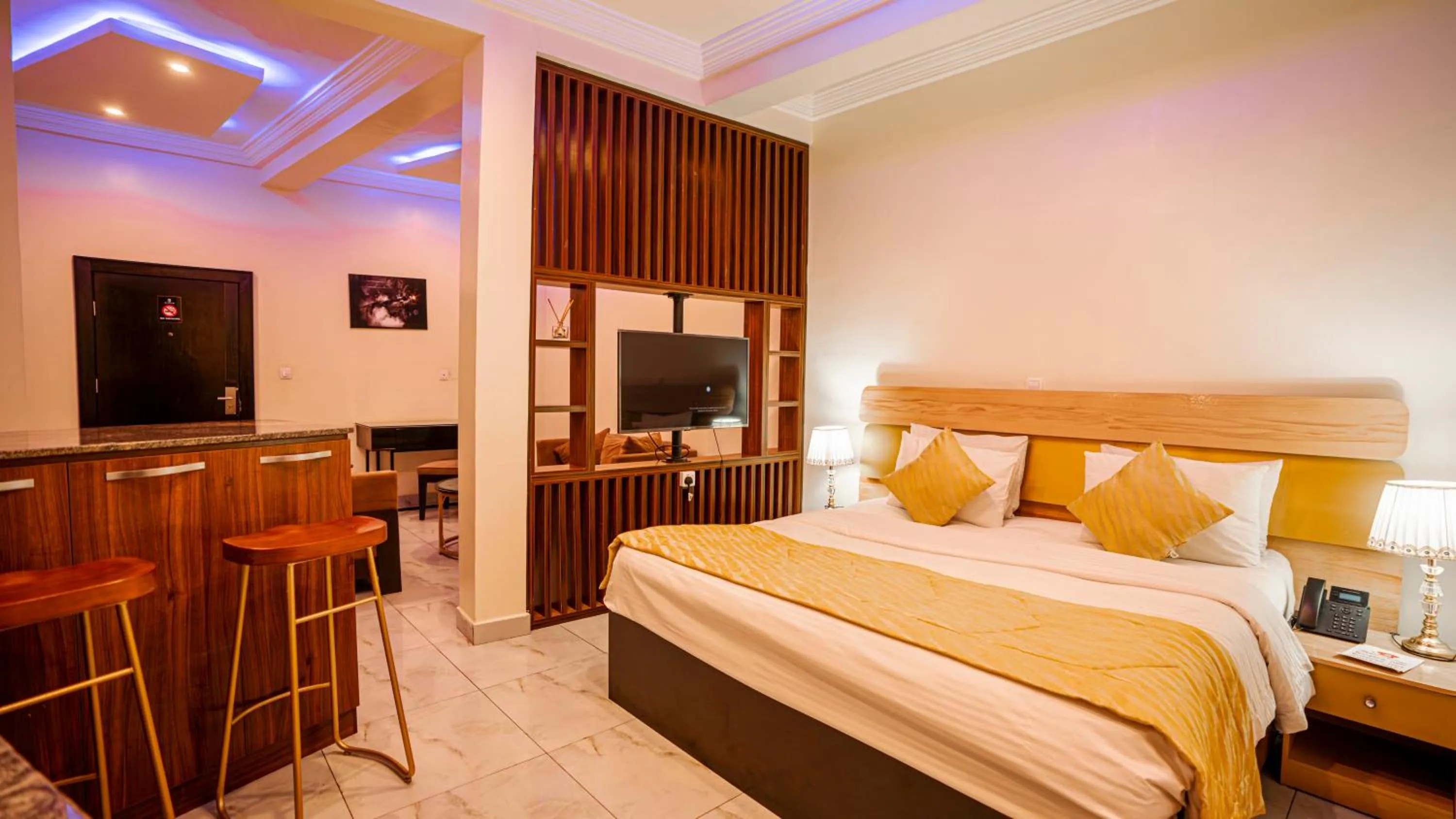 Bed in Providha Hotel & Suites