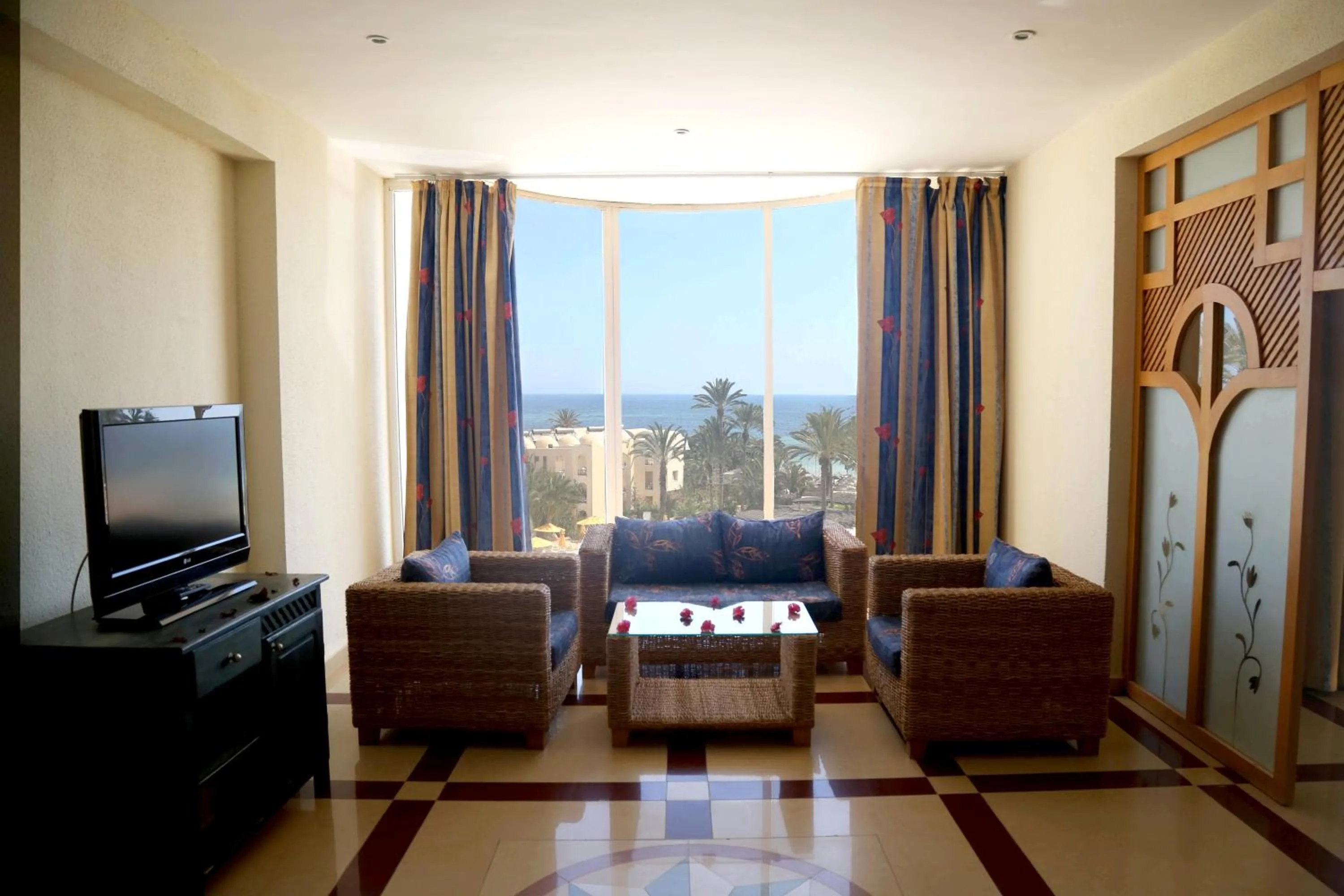 Seating area in Eden Star Resort