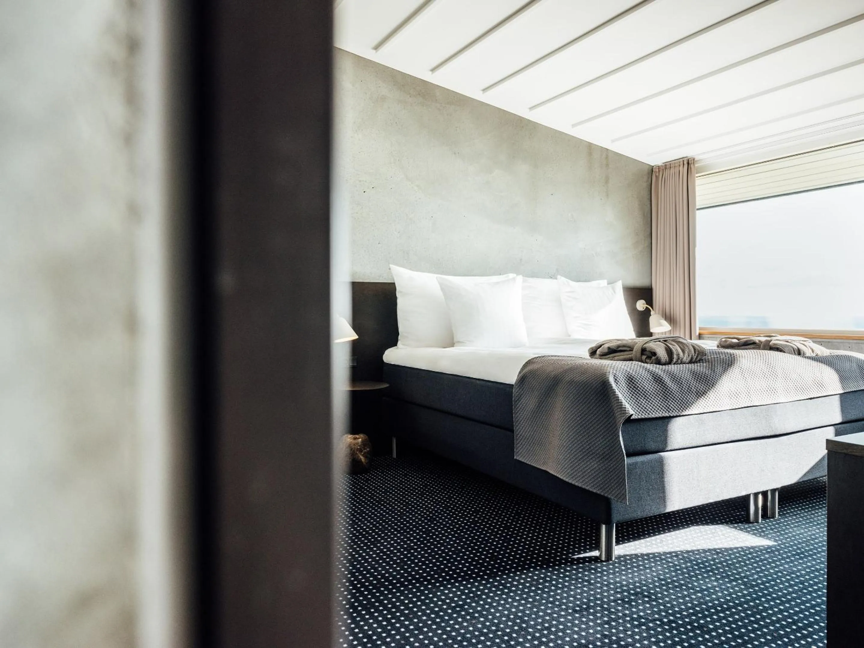 Photo of the whole room, Bed in Hotel Føroyar