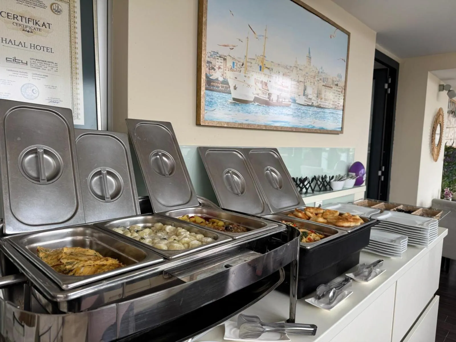 Buffet breakfast in City Boutique Hotel