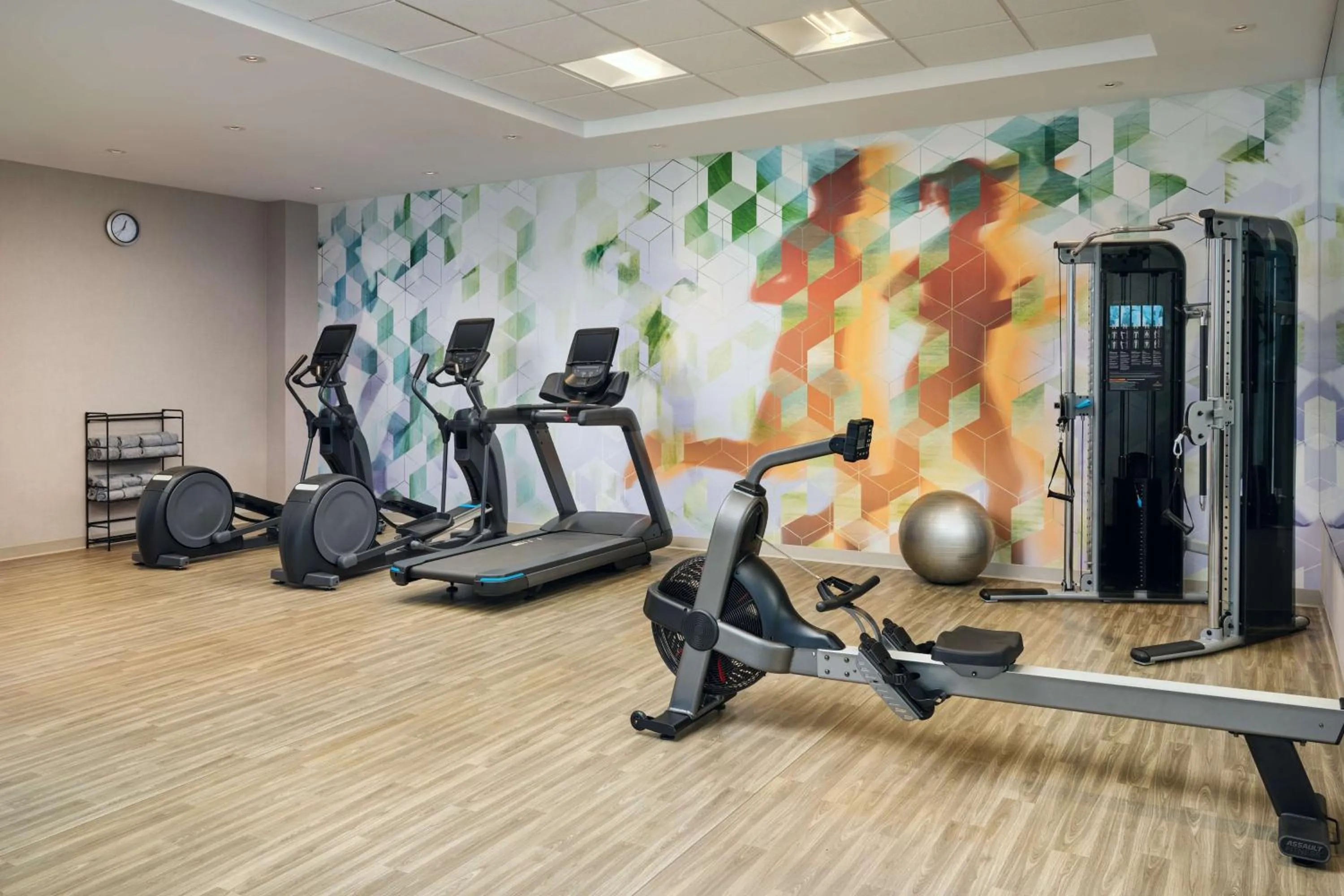 Fitness centre/facilities in Hyatt Place Melbourne Airport, Fl