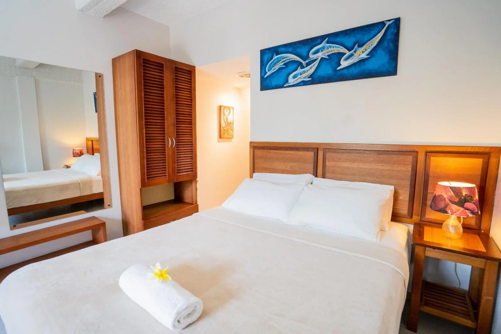 Bed in Sanalae Apartments