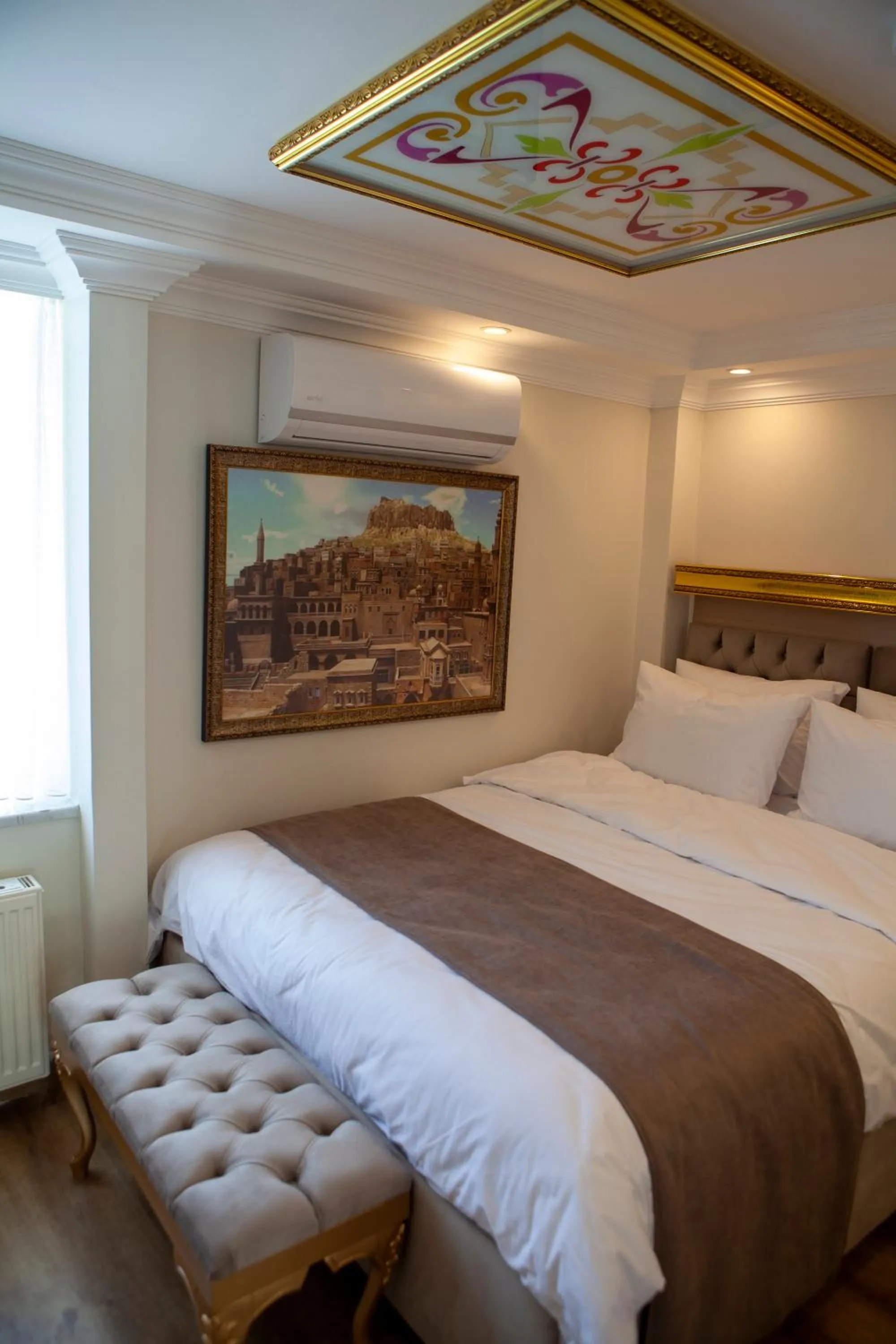 Bed in Blue Zerzevan Konak Hotel