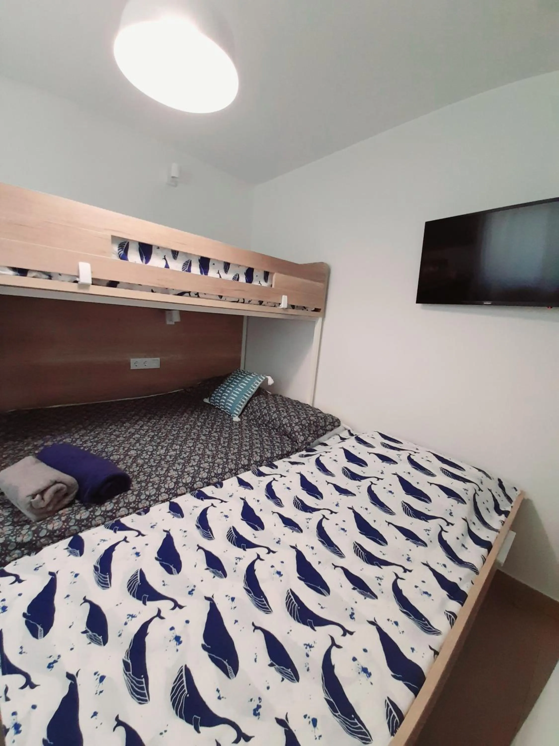 Bed in Gran piso en Puerto deportivo Marina Palamós IDEAL FAMILIAS