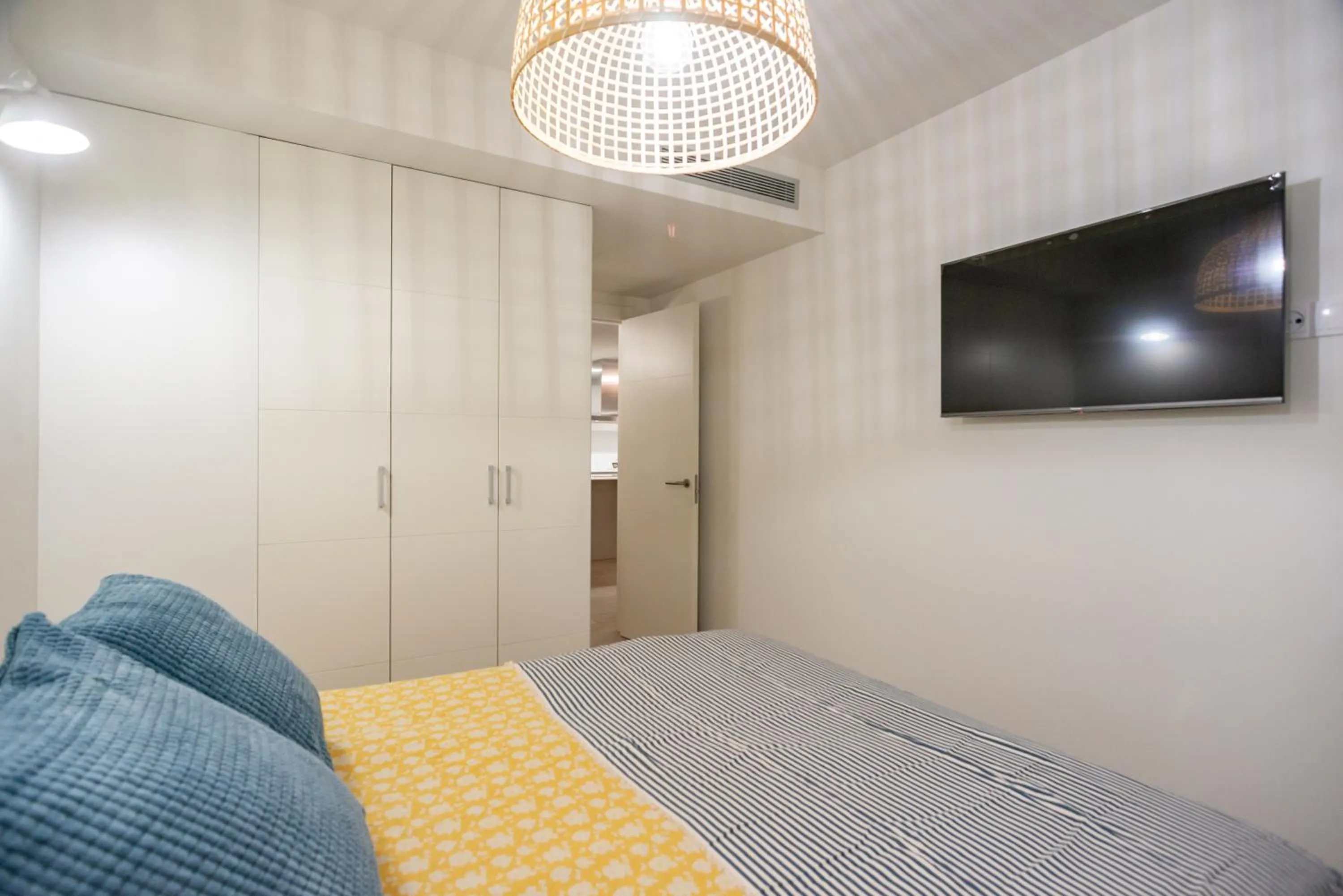 Bed in Gran piso en Puerto deportivo Marina Palamós IDEAL FAMILIAS