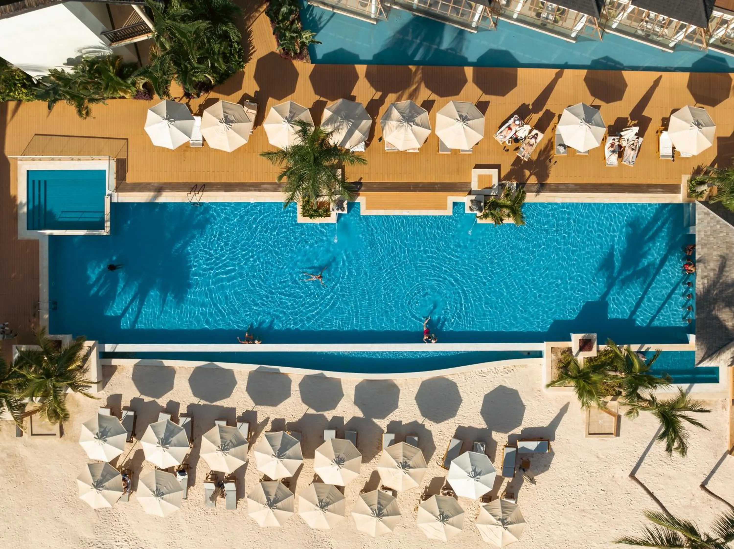Swimming pool in InterContinental Mauritius Resort Balaclava Fort by IHG